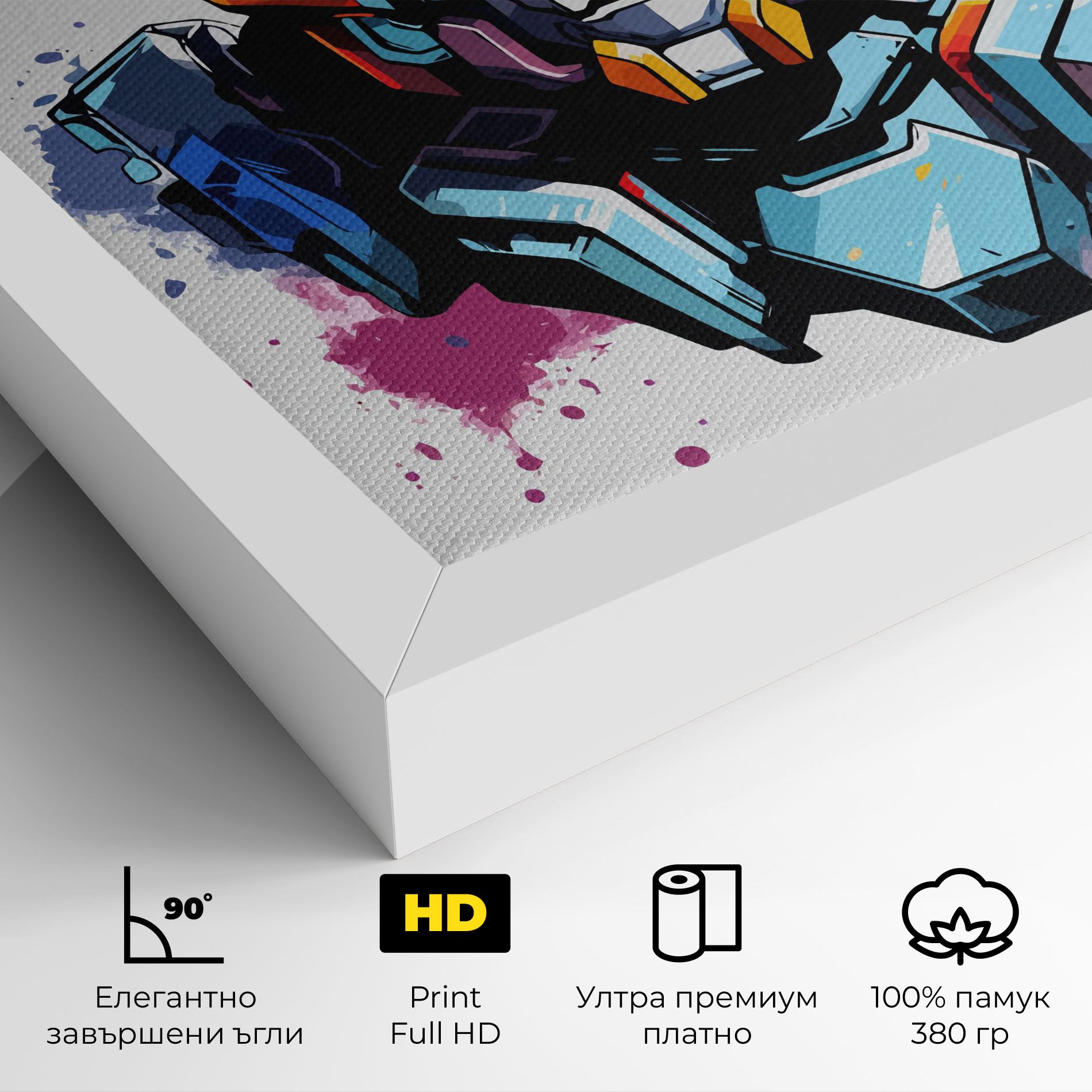 Colorful Robot mockup 4
