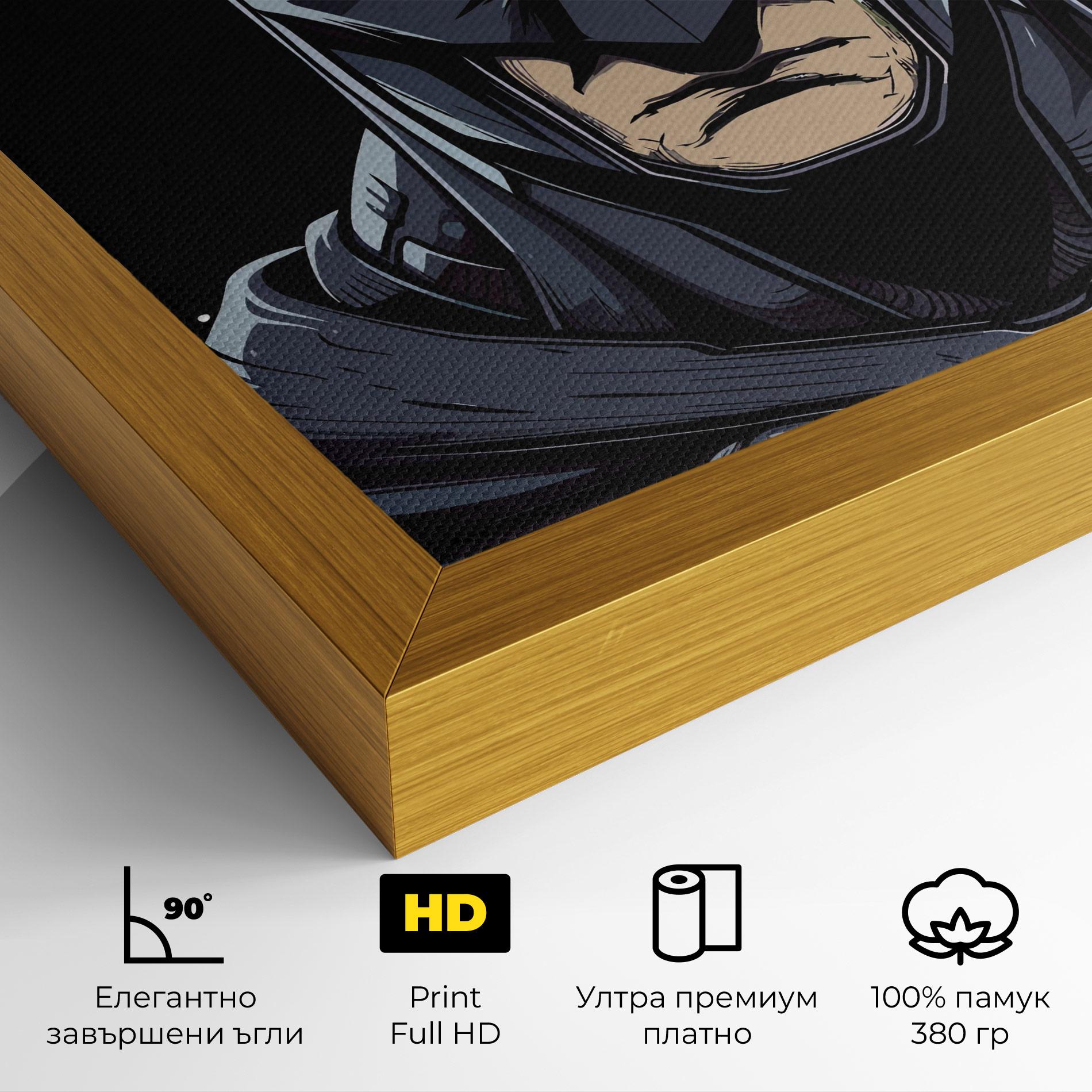 Картина на платно Batman Face mockup 4