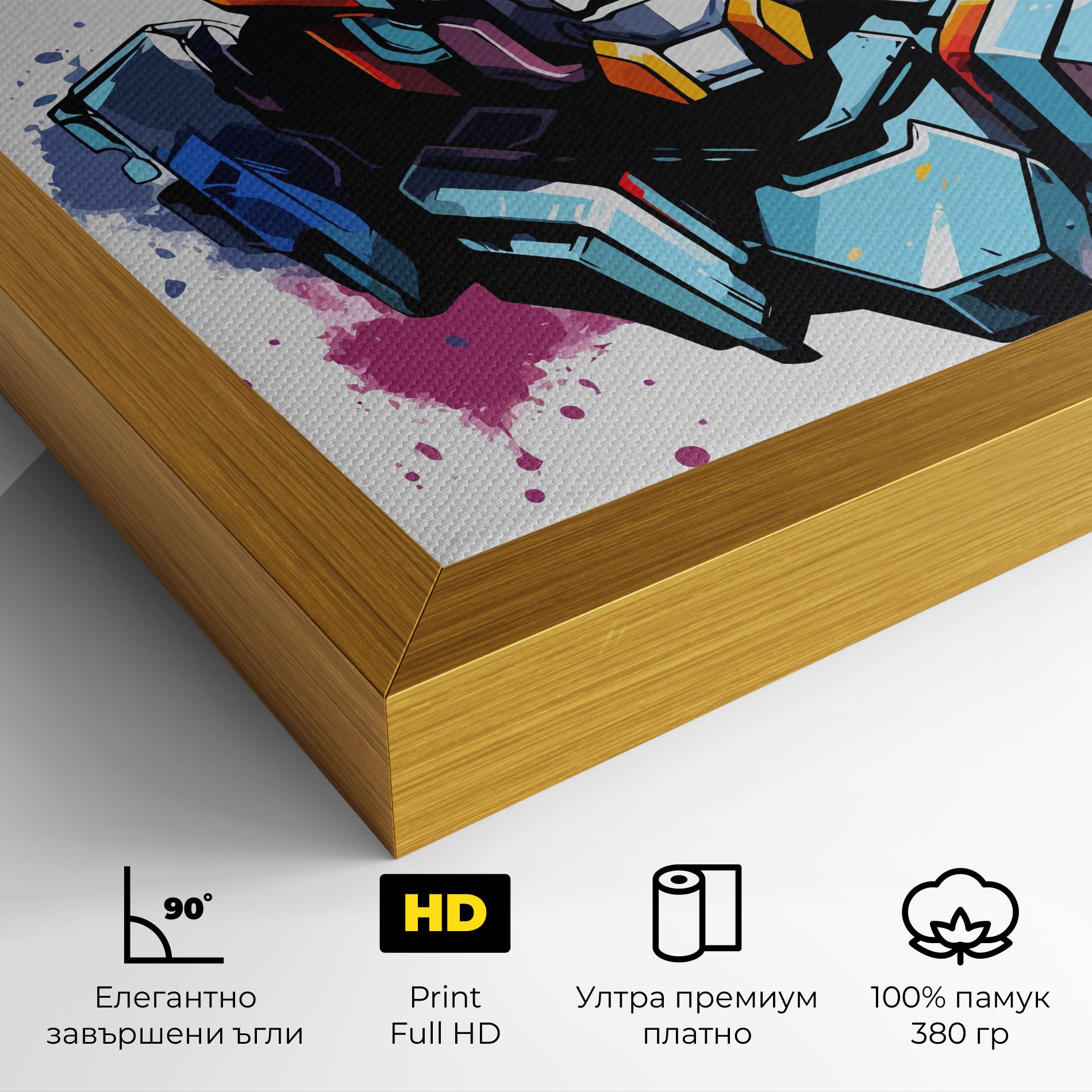 Colorful Robot mockup 4