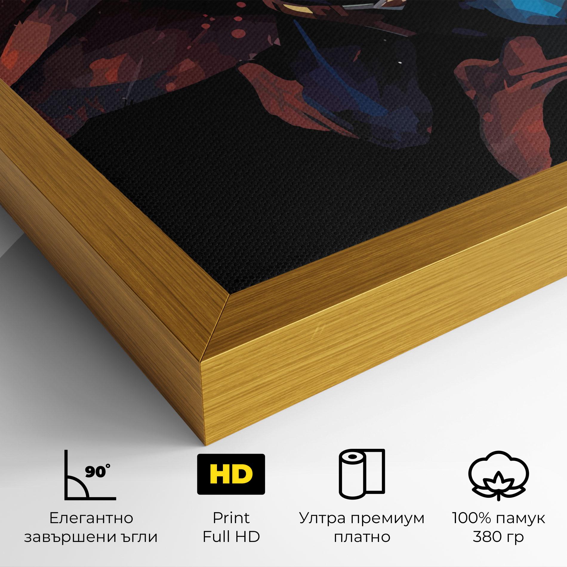 Картина на платно Superman Jump mockup 4