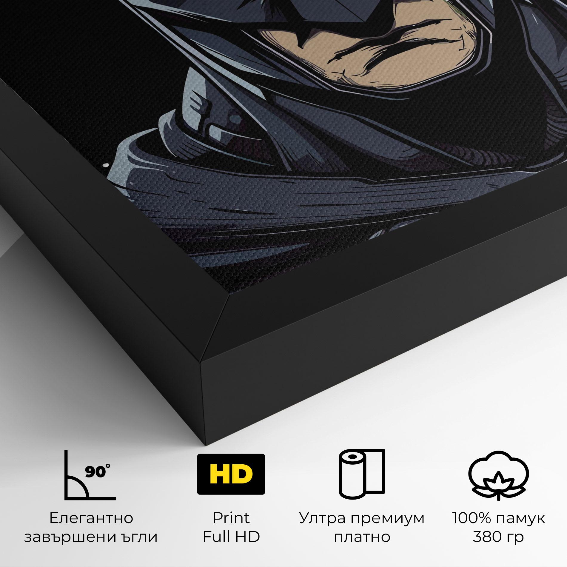 Картина на платно Batman Face mockup 4