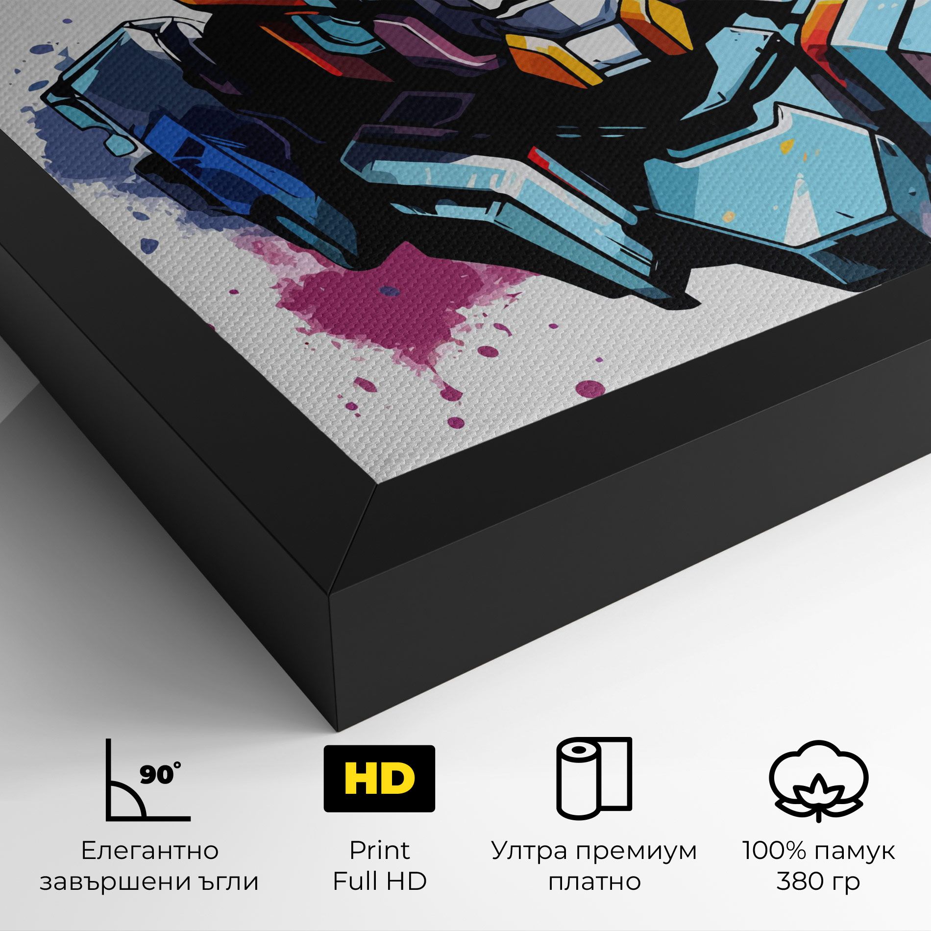 Colorful Robot mockup 4