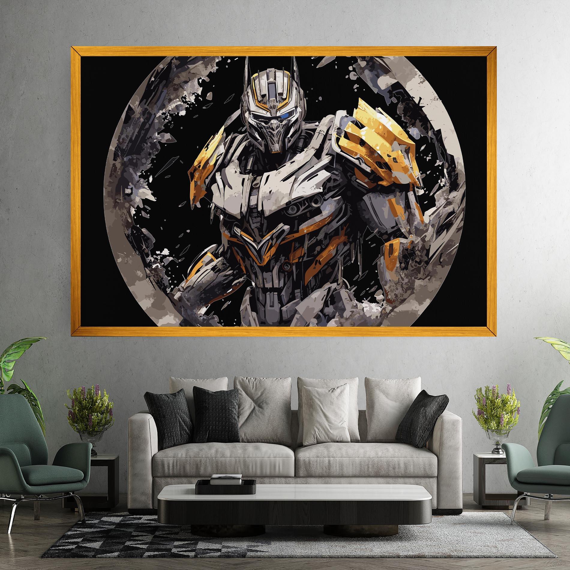 Картина на платно Grey Transformers mockup 7