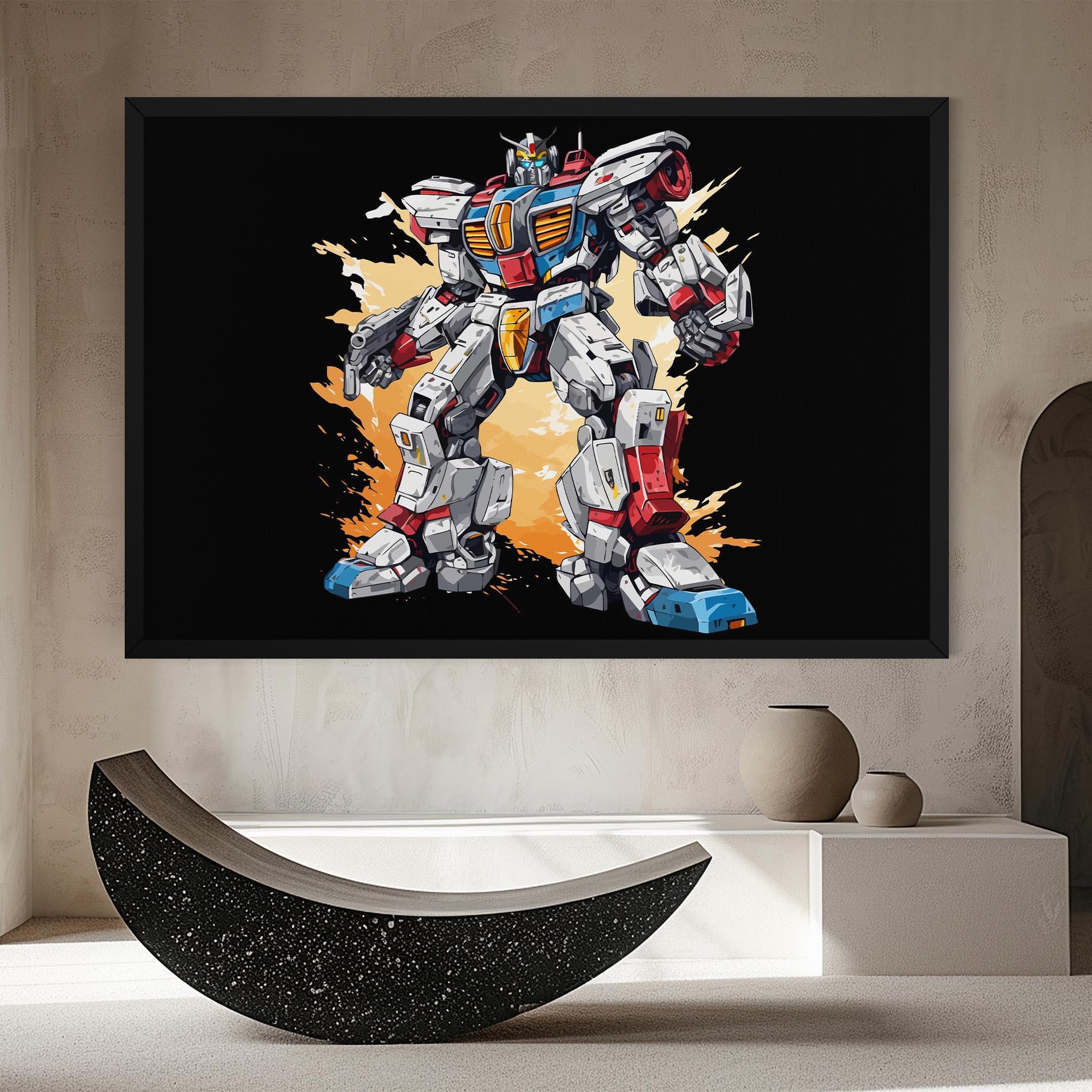 Картина на платно Crazy Robot mockup 8