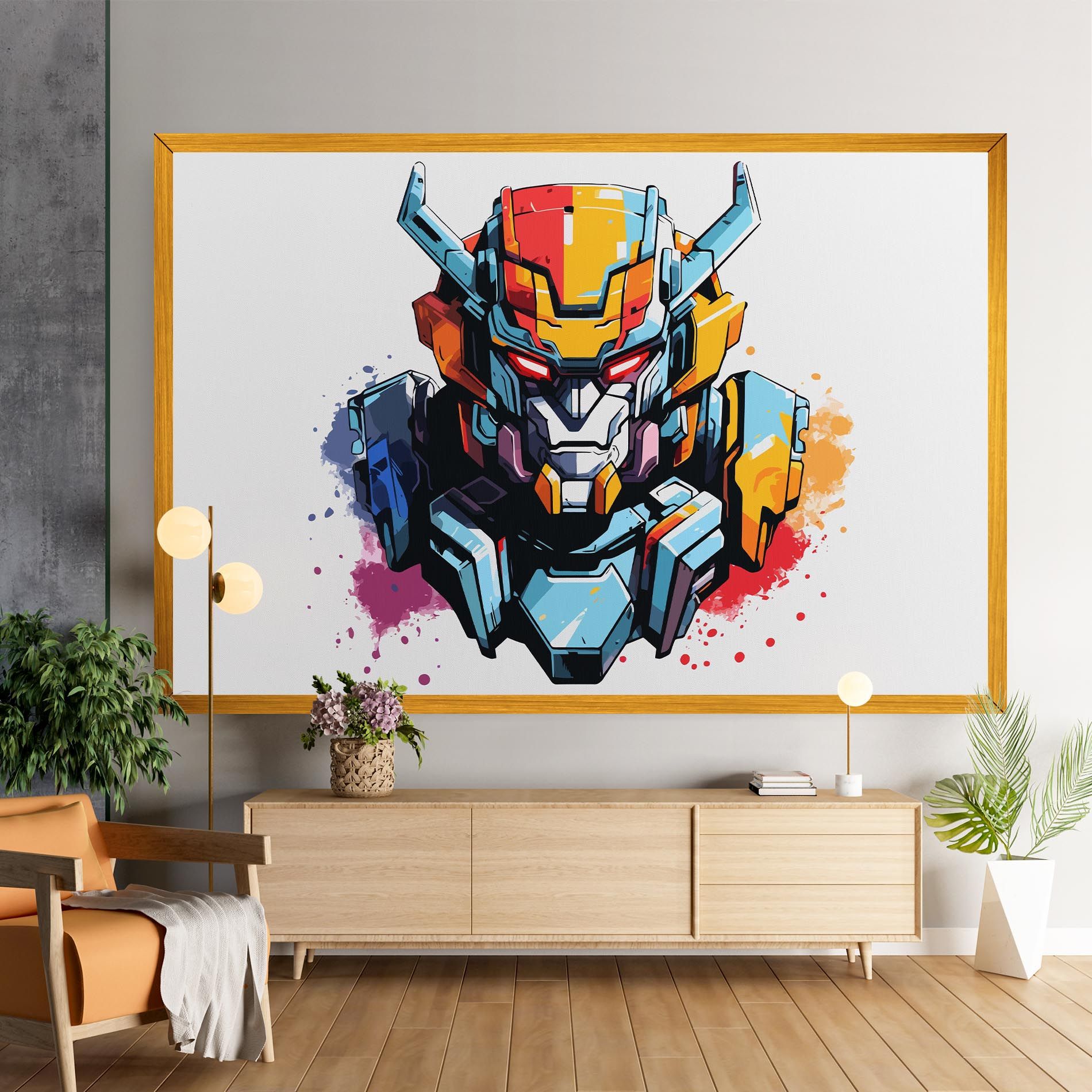 Colorful Robot mockup 9