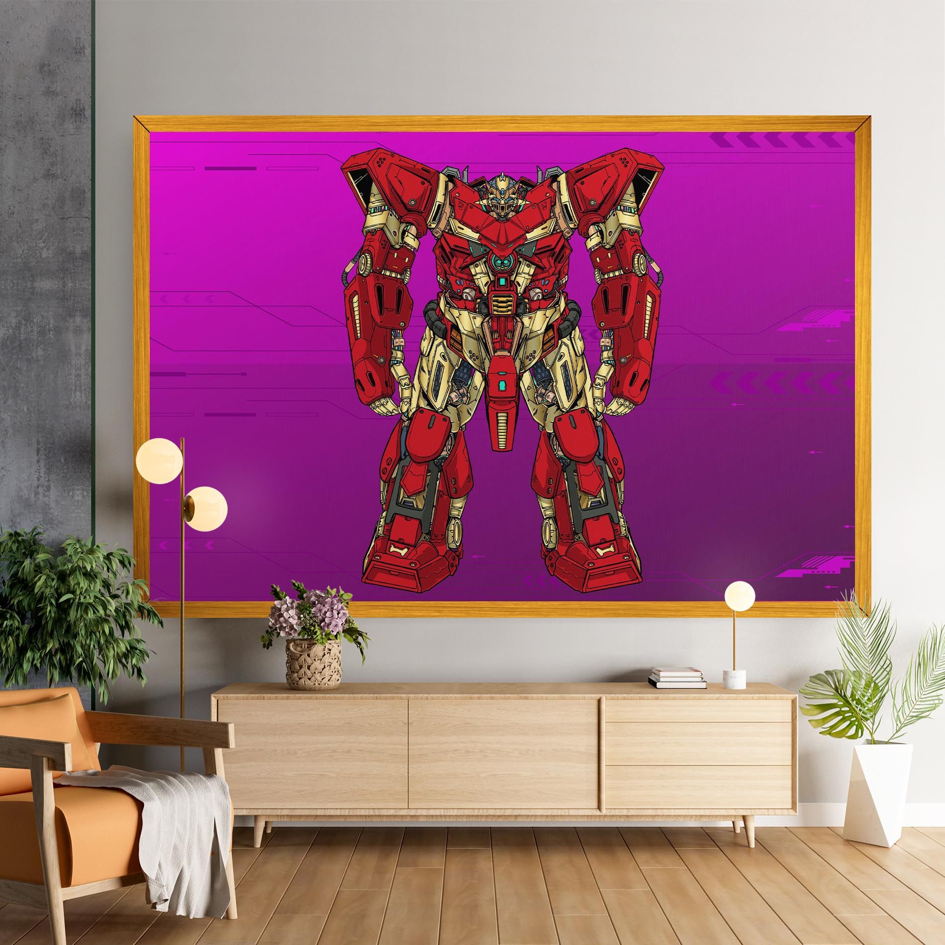 Red Cream Robot mockup 9