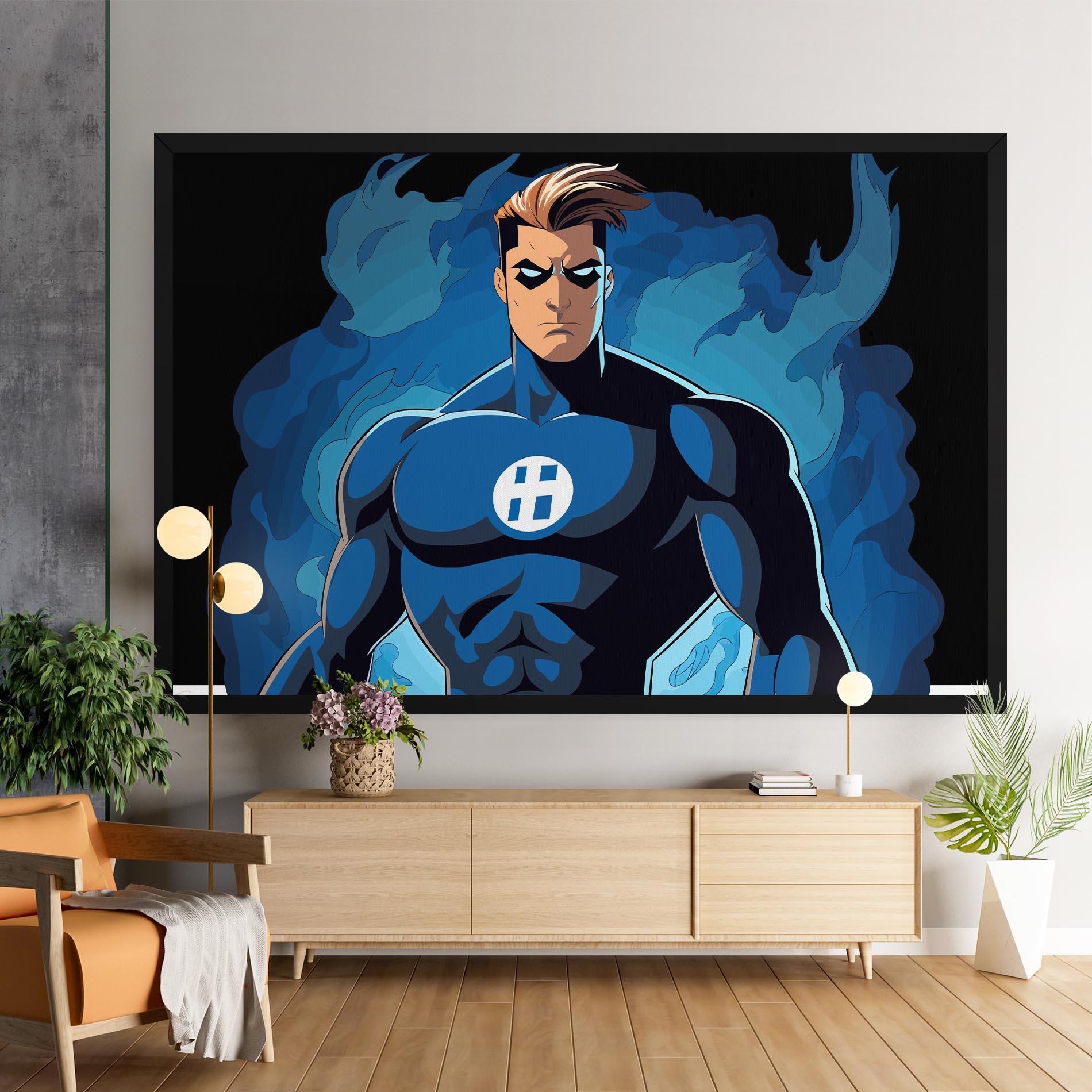 Картина на платно Blue Hero mockup 9