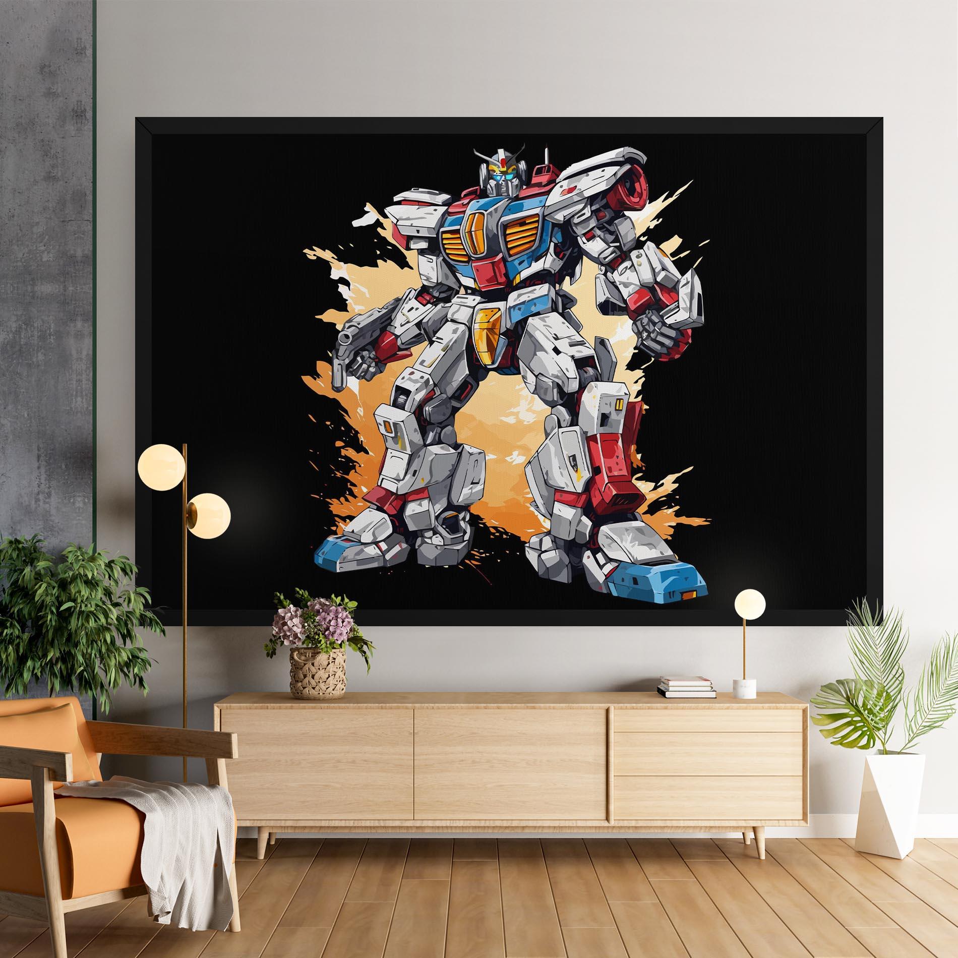 Картина на платно Crazy Robot mockup 9