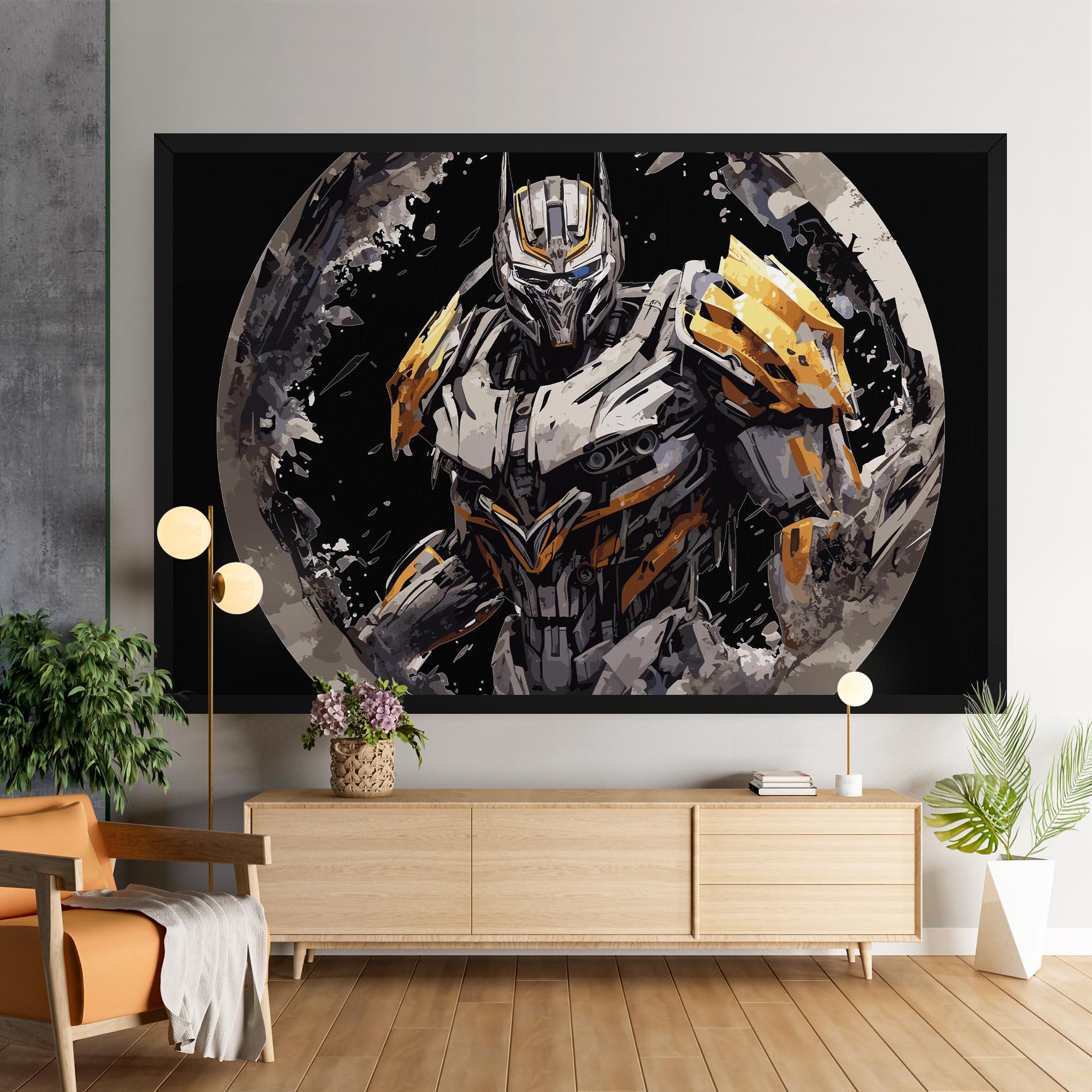 Картина на платно Grey Transformers mockup 9