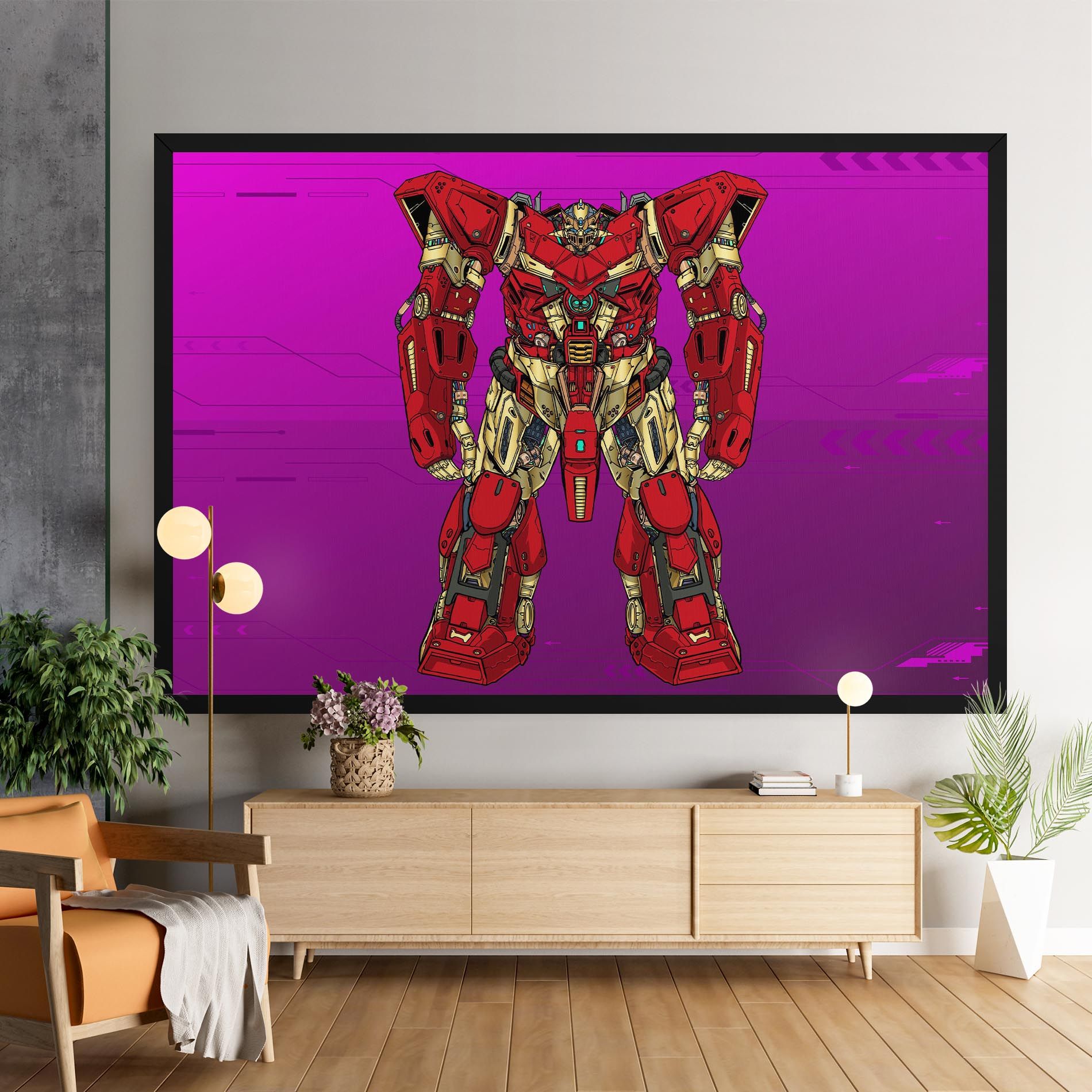 Red Cream Robot mockup 9