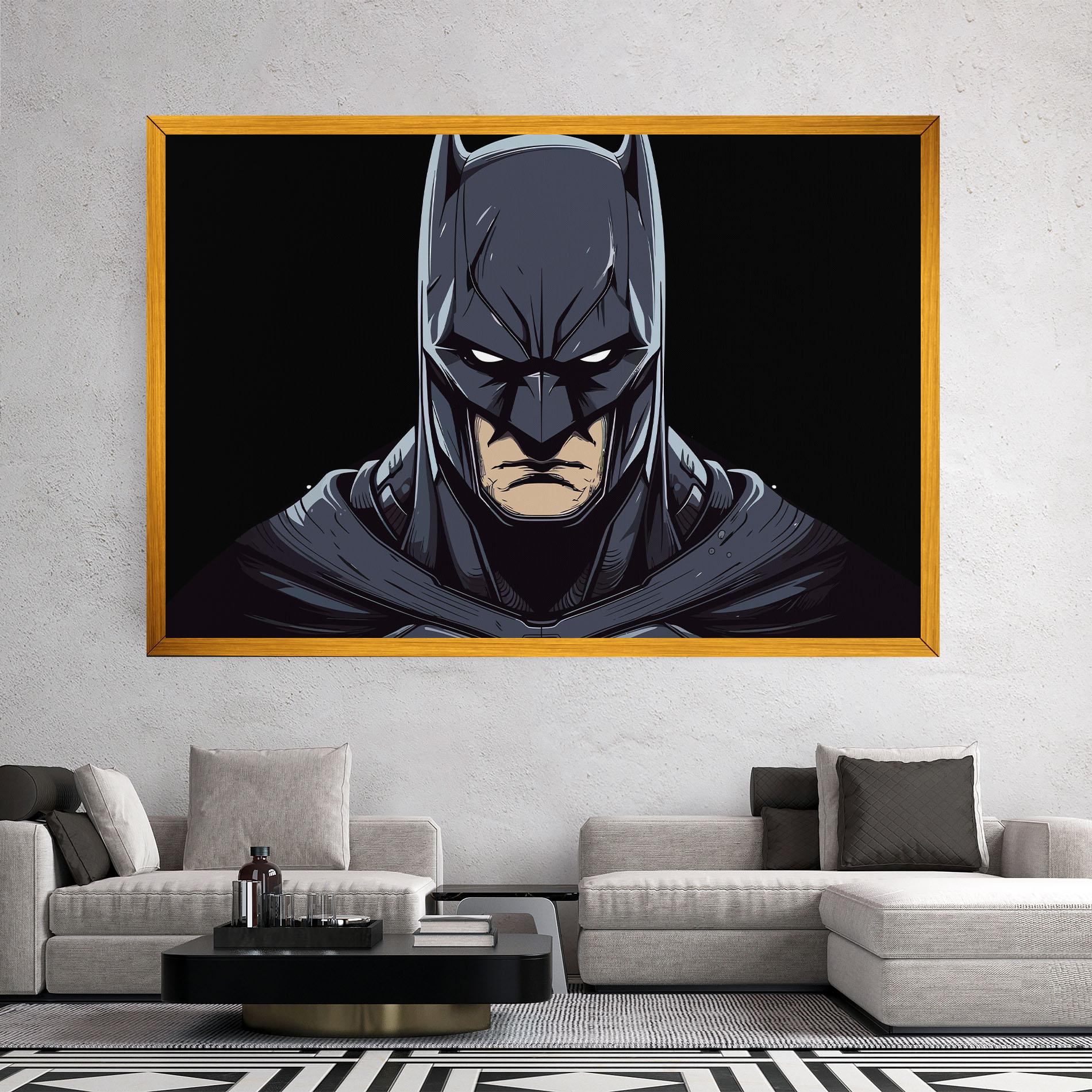 Картина на платно Batman Face mockup 2