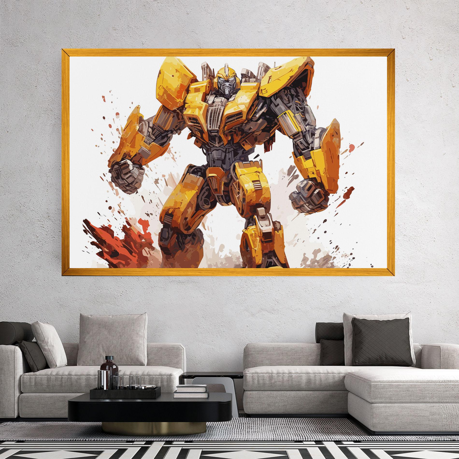 Картина на платно Battle Machine mockup 2