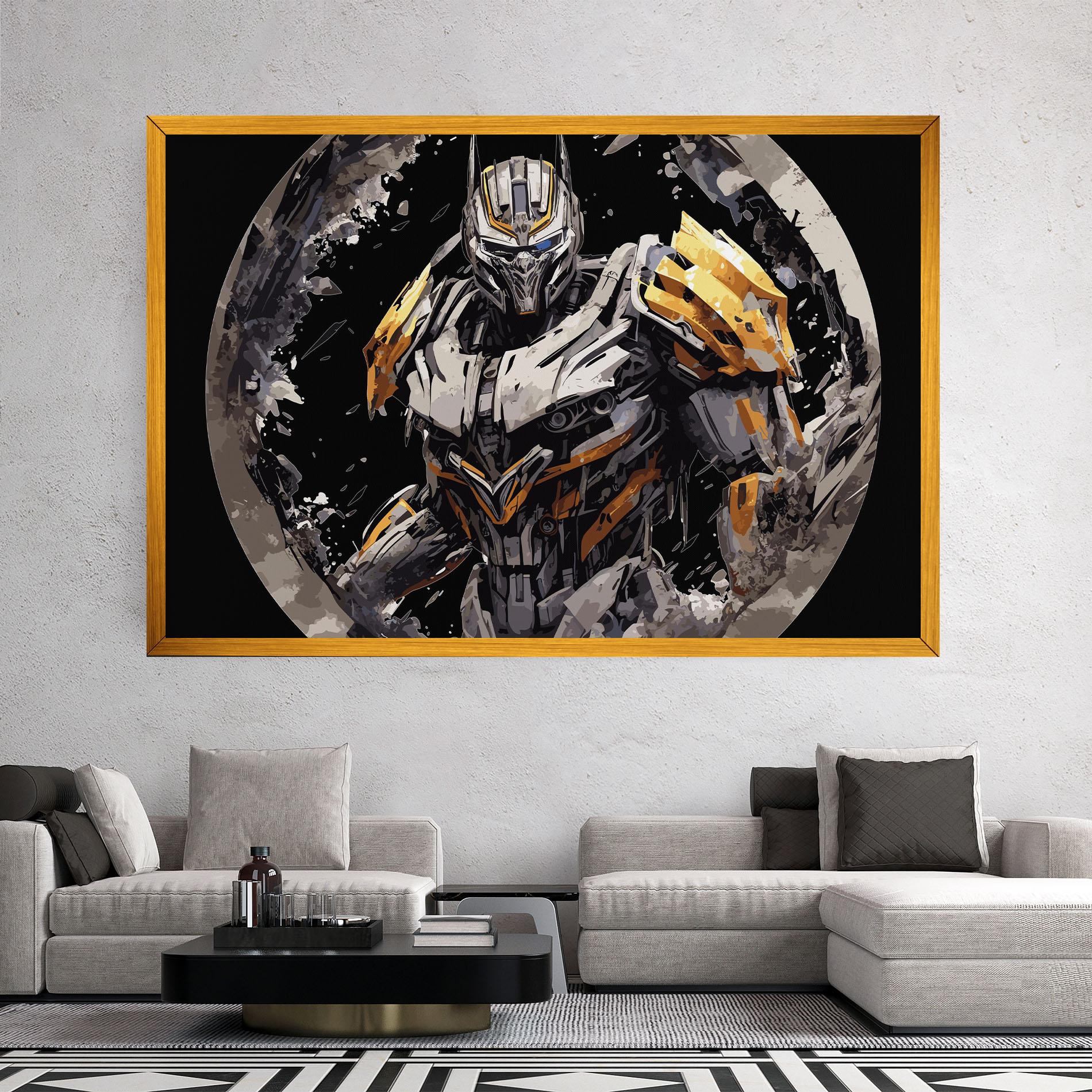 Картина на платно Grey Transformers mockup 2