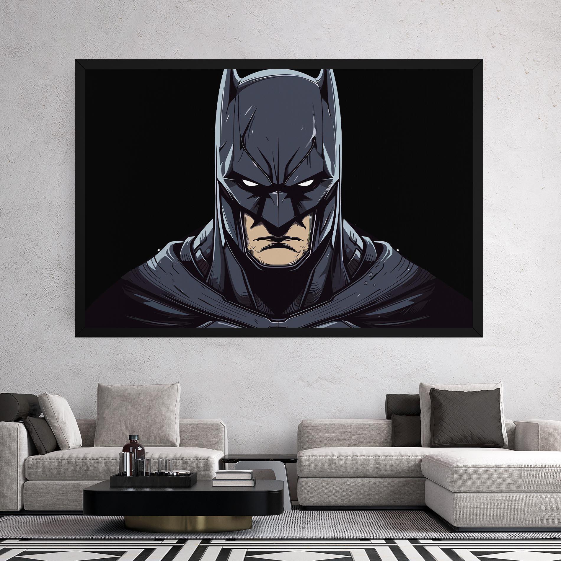 Картина на платно Batman Face mockup 2
