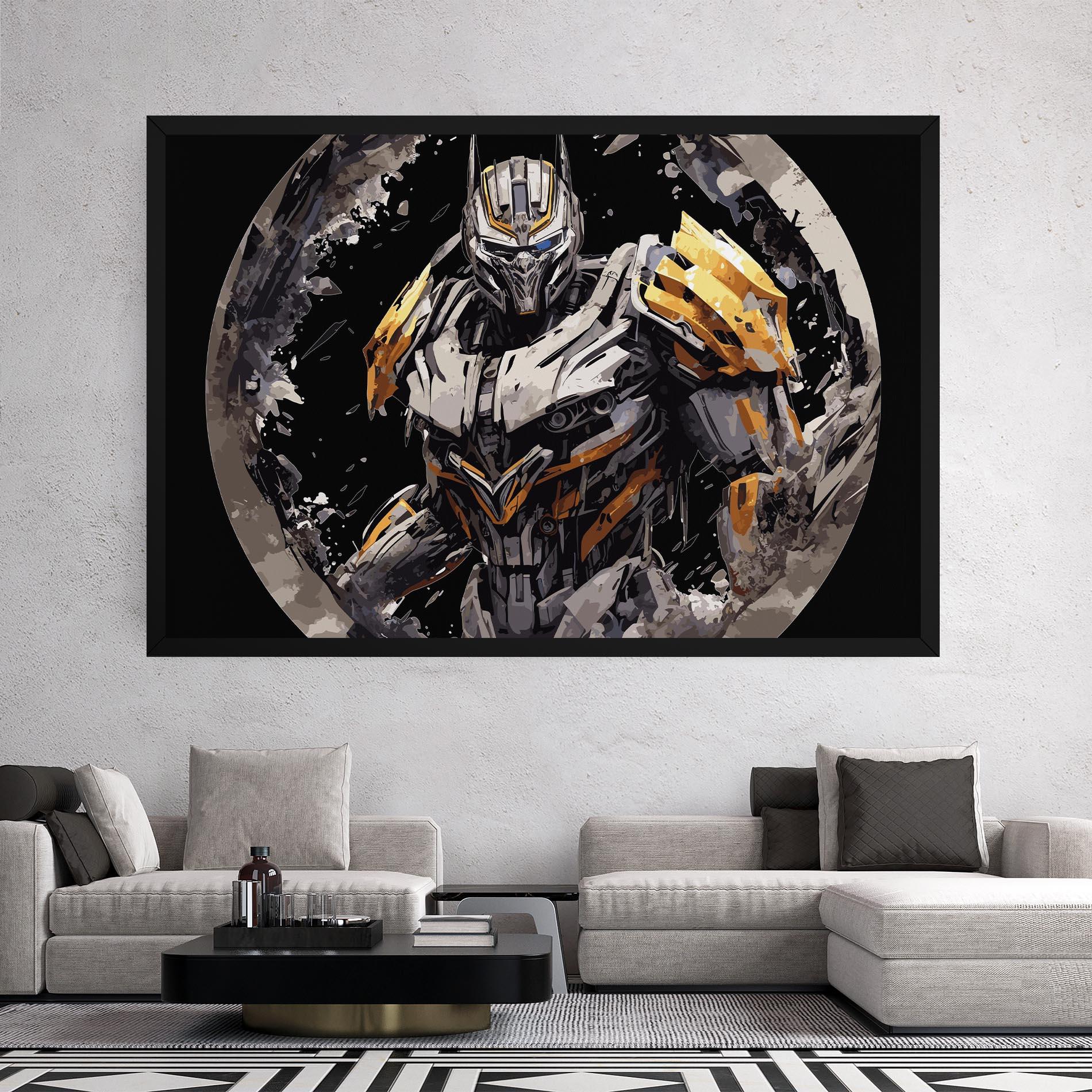 Картина на платно Grey Transformers mockup 2