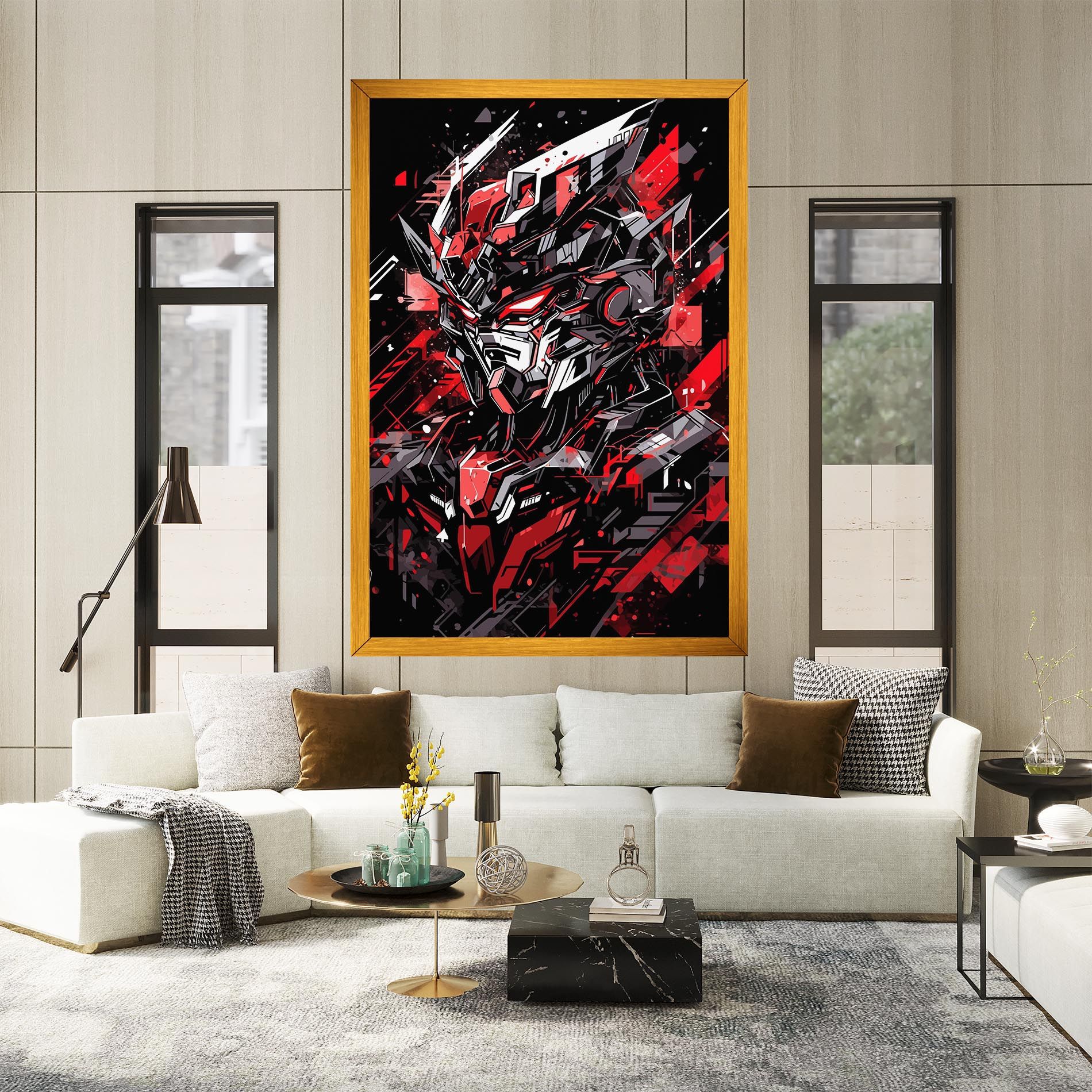 Red Grey Robot mockup 2