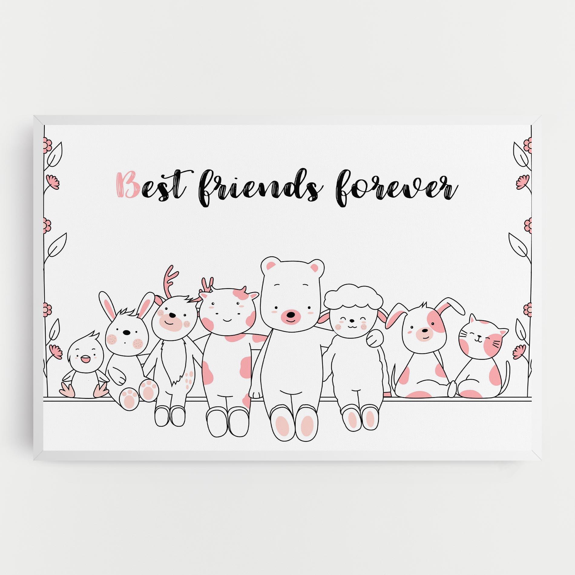 Картина на платно Friends Forever mockup 0