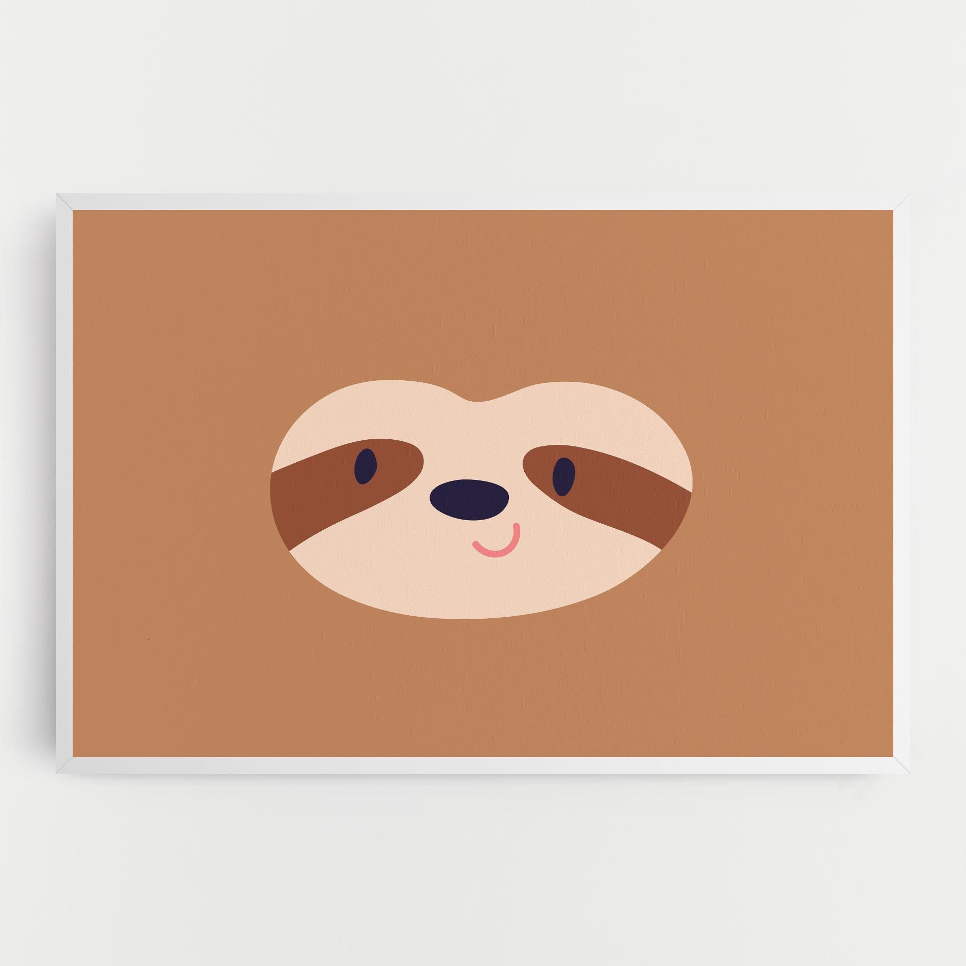 Sloth Face Portrait mockup 0
