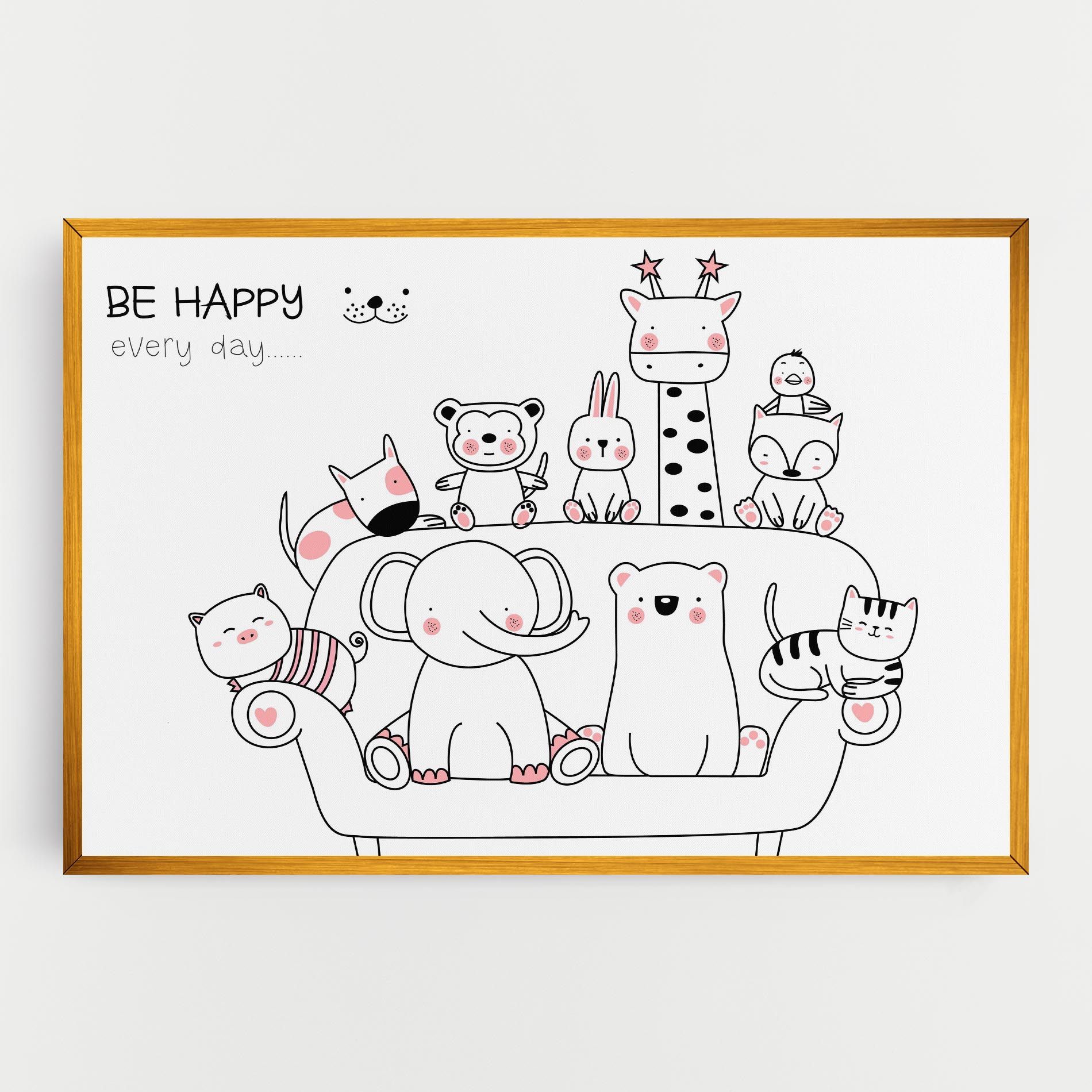 Be Happy Animals mockup 0