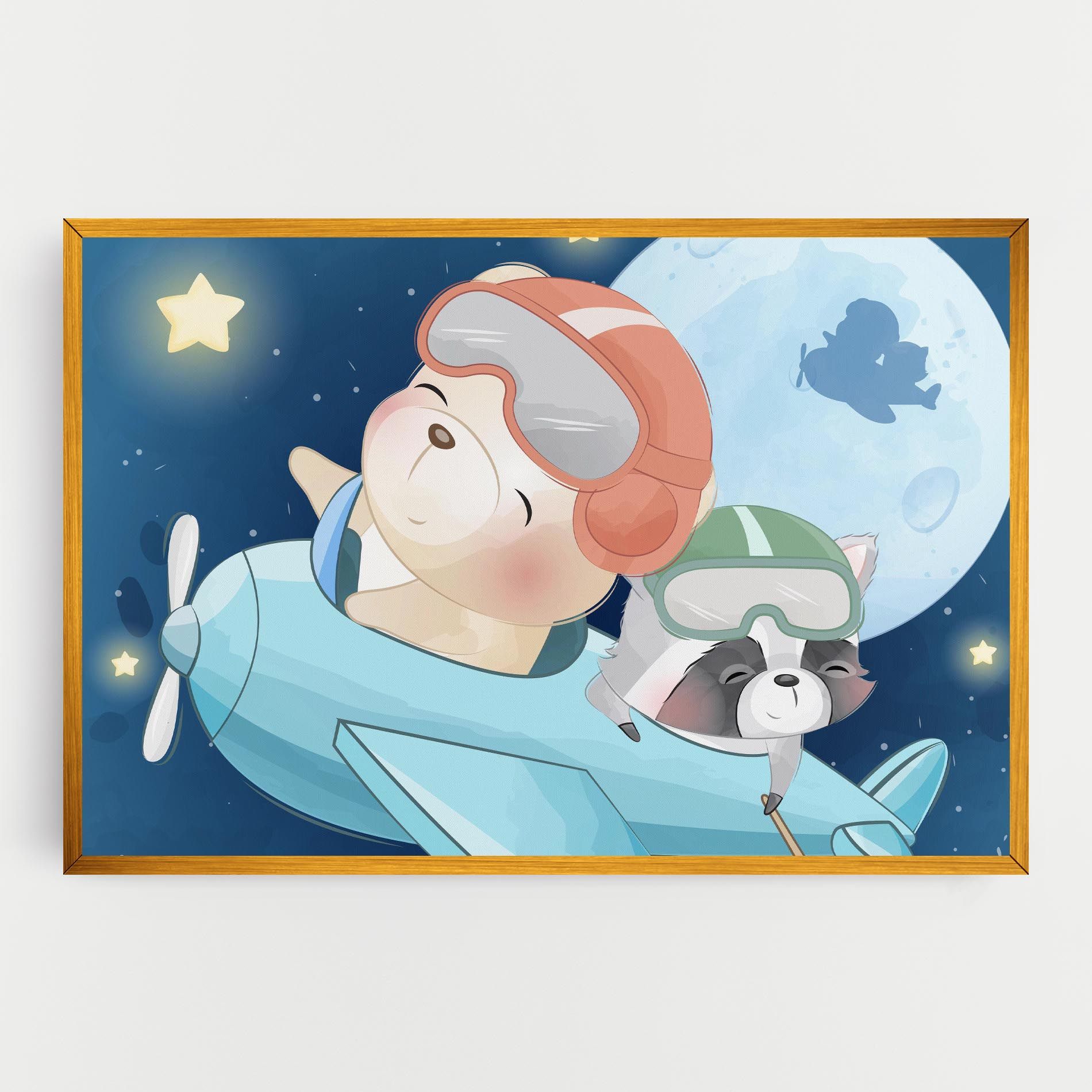 Bear Flying Star mockup 0