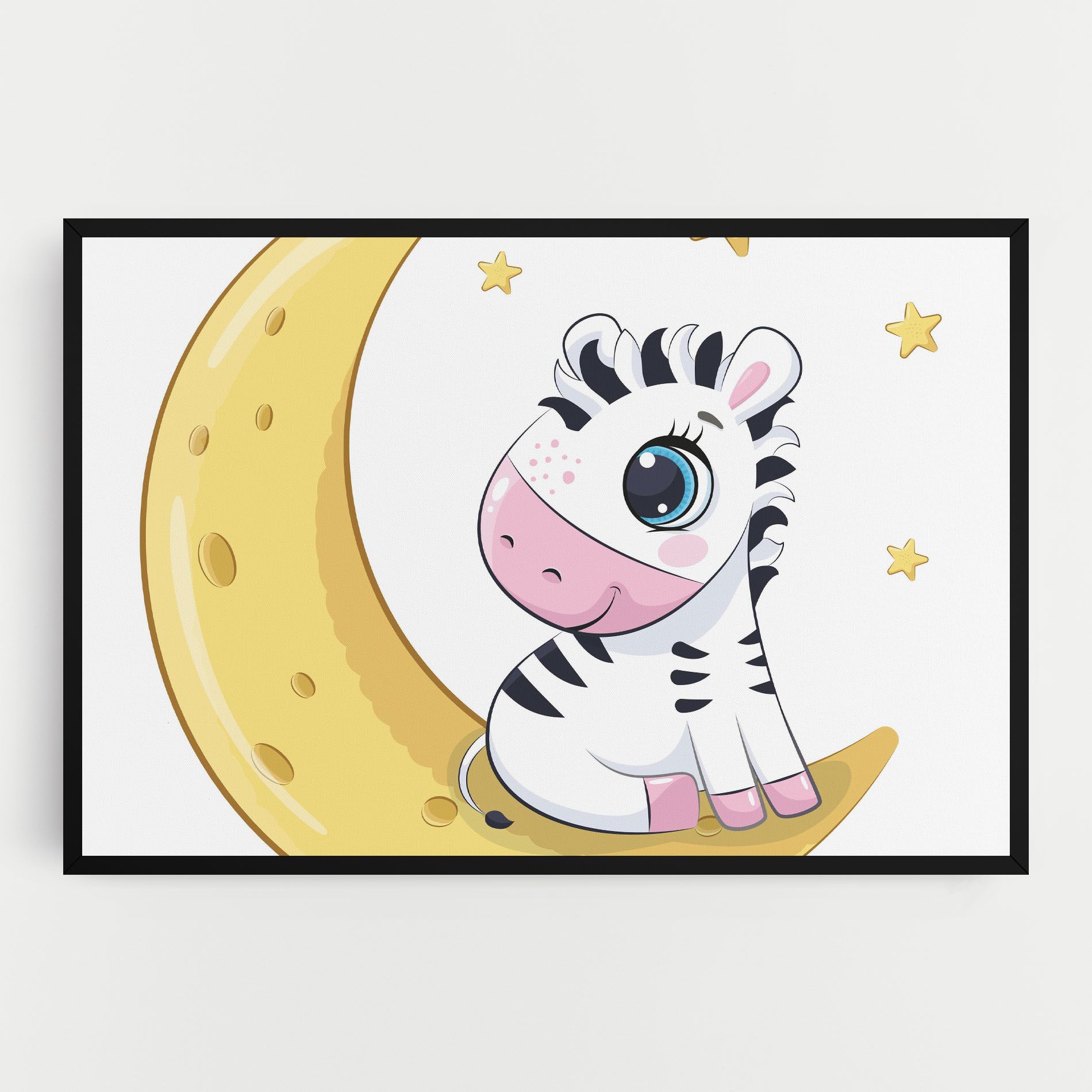 Cute Zebra Moon mockup 0