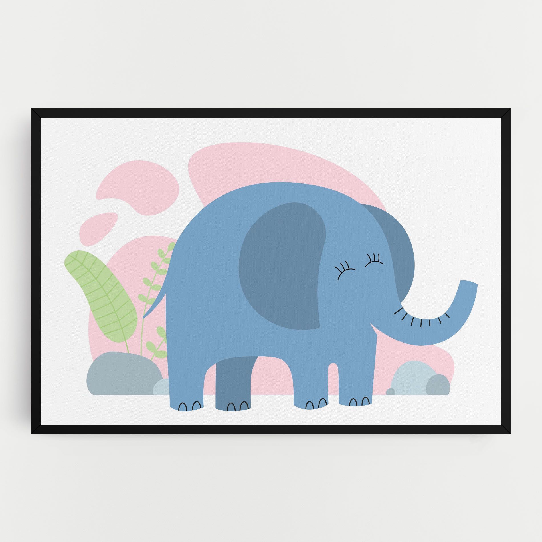 Leaf Cute Elephant mockup 0