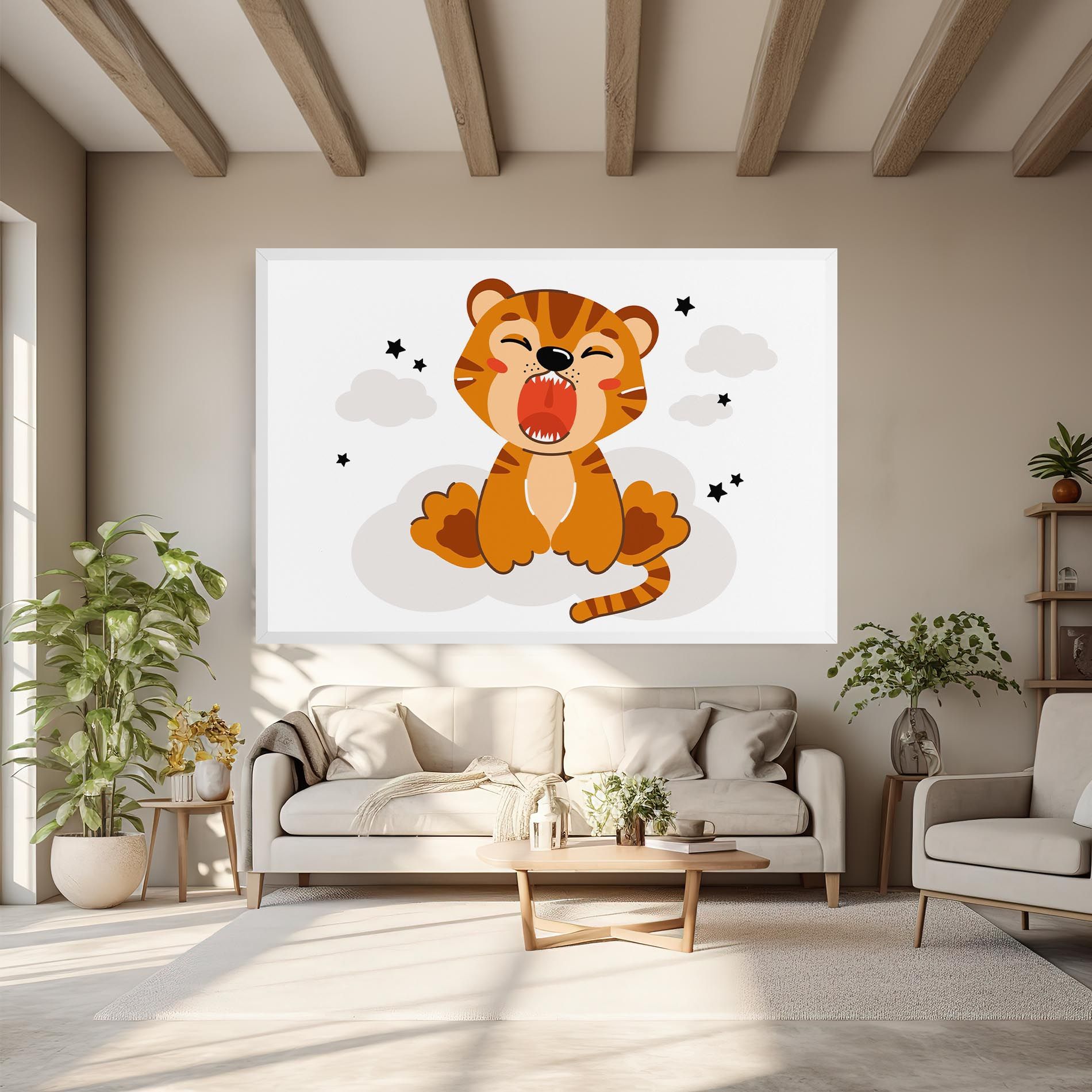Cute Sleepy Tiger mockup 6
