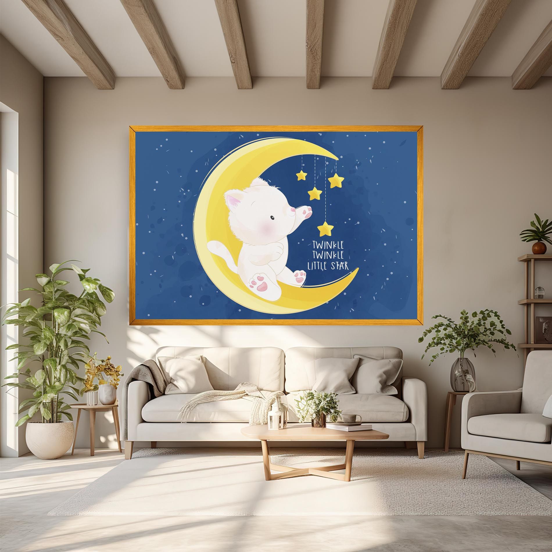 Cat Moon Star mockup 6