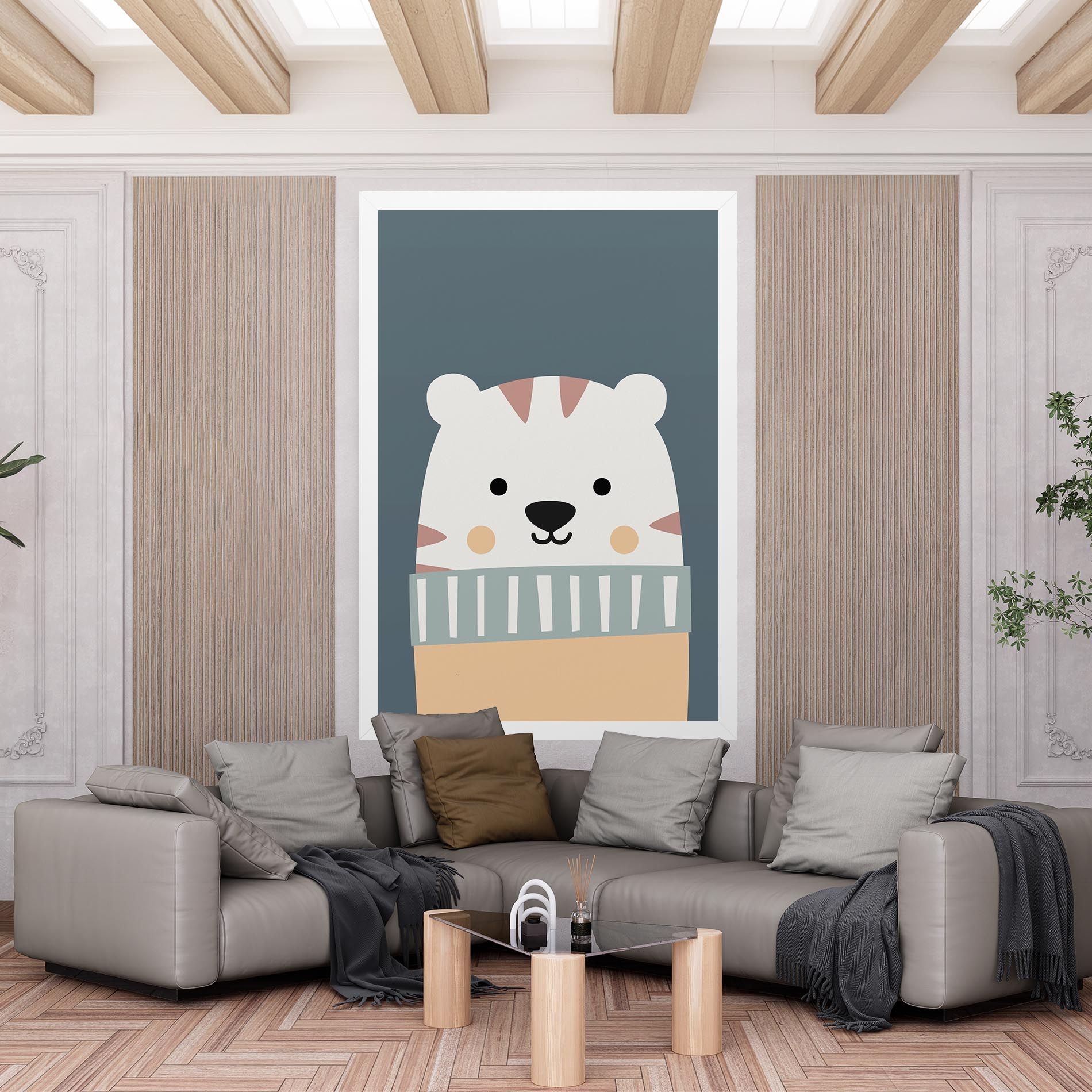 Cute White Tiger mockup 6