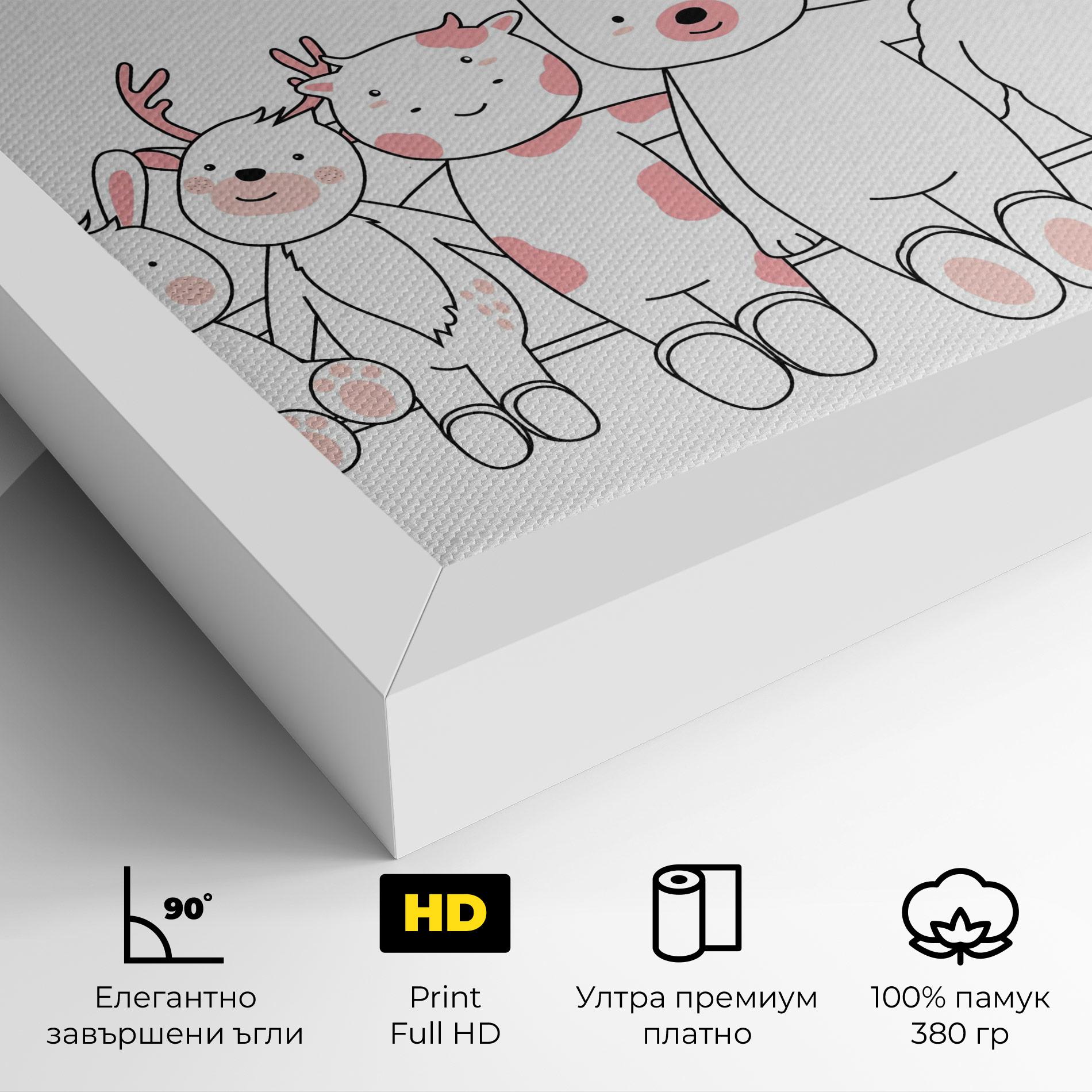 Картина на платно Friends Forever mockup 4