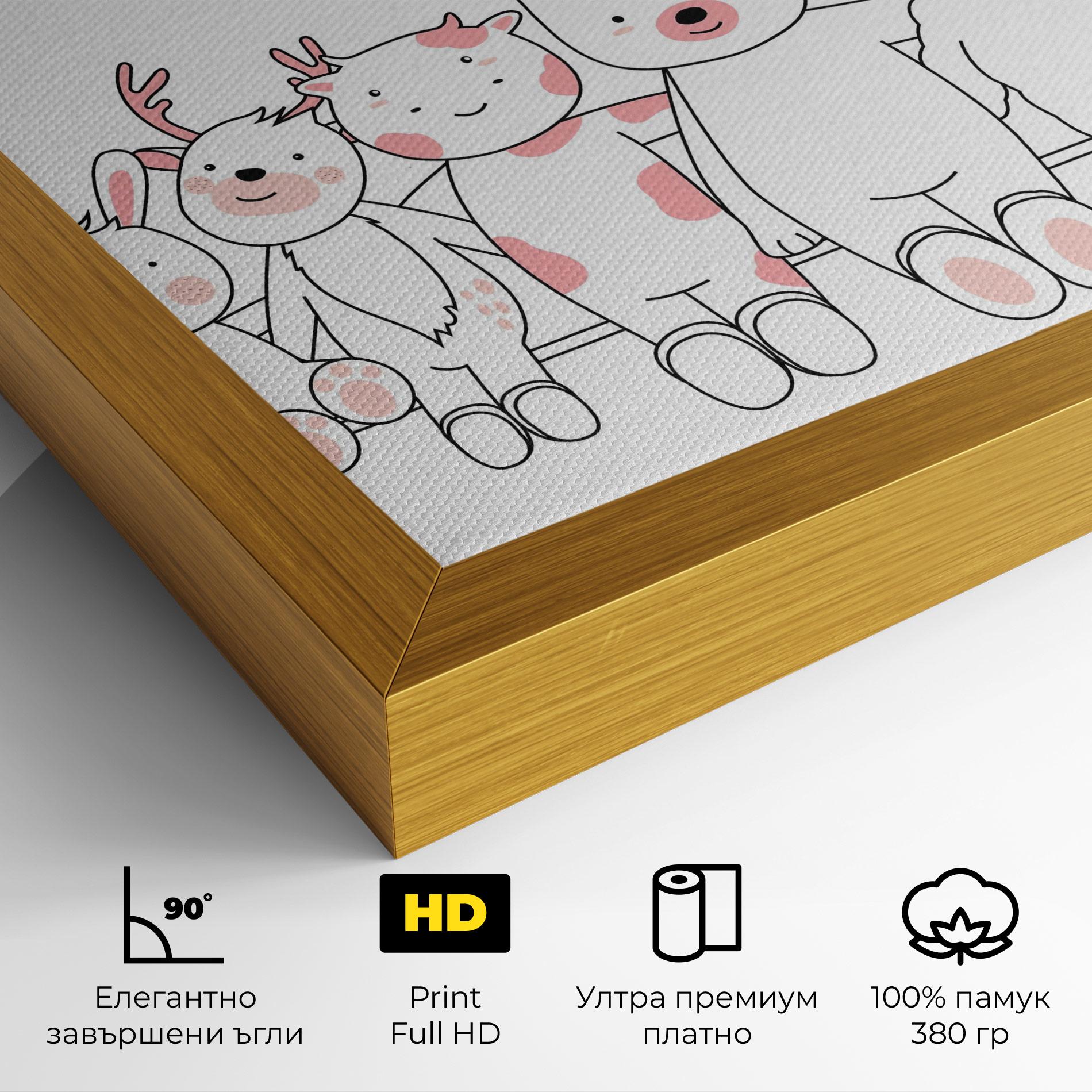 Картина на платно Friends Forever mockup 4