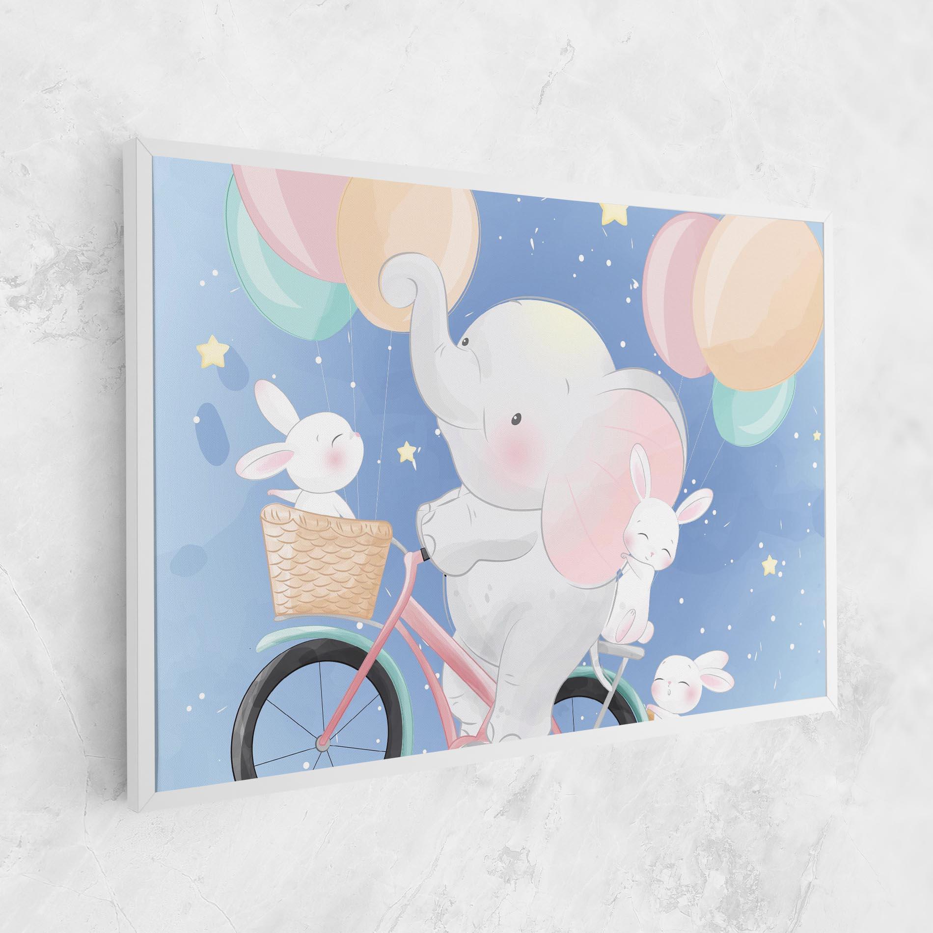 Картина на платно Bike Elephant mockup 1
