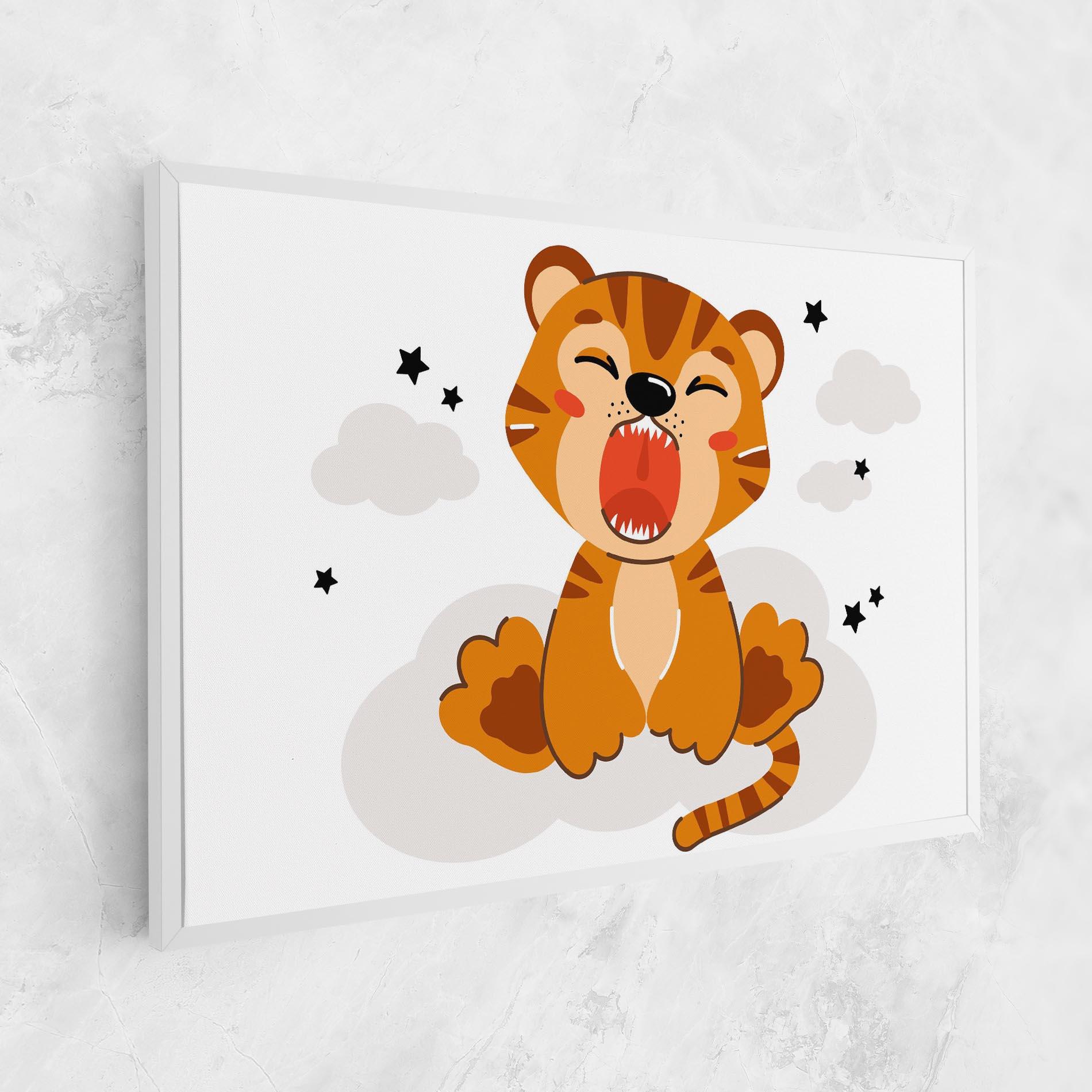 Картина на платно Cute Sleepy Tiger mockup 1