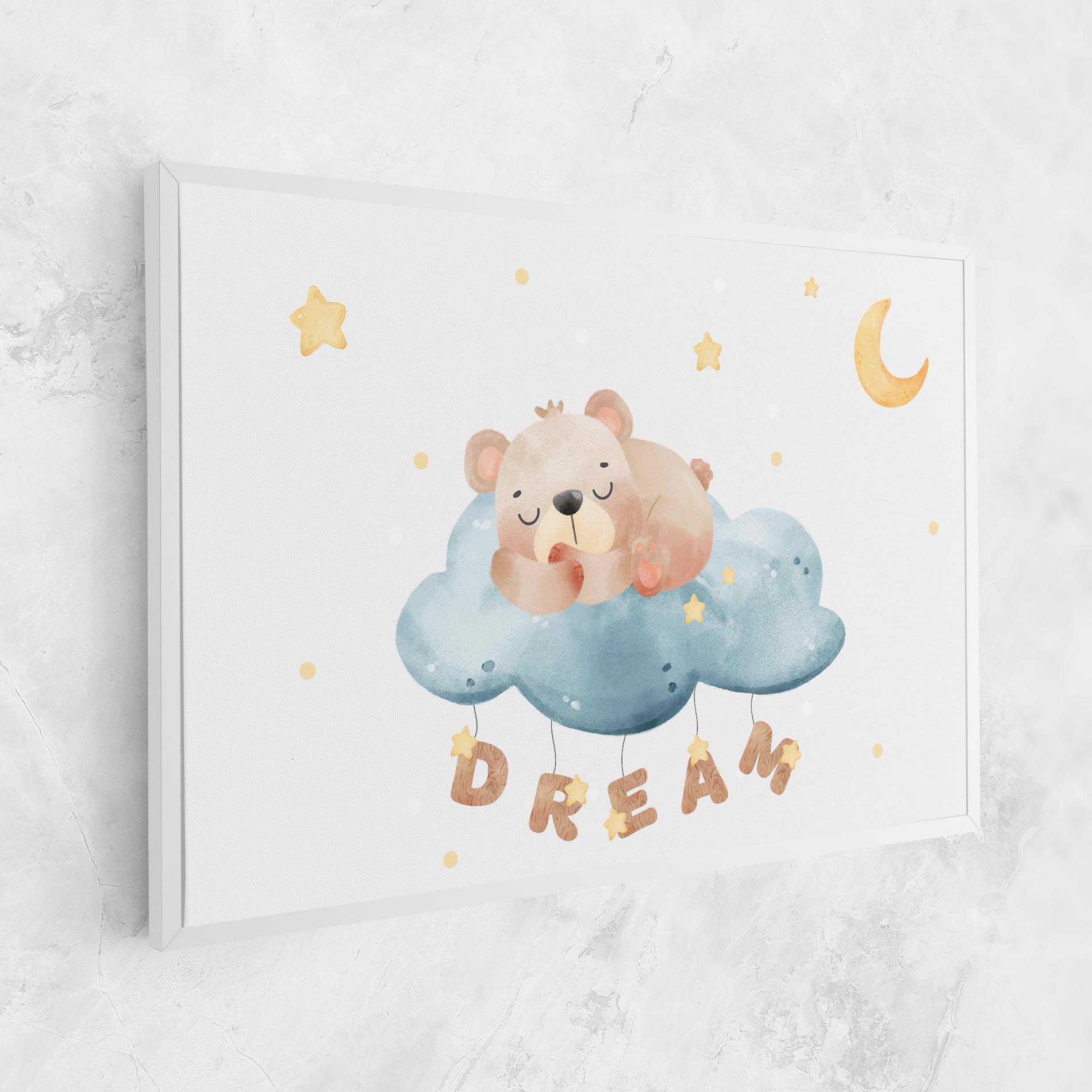 Картина на платно Dream Sleepy Bear mockup 1