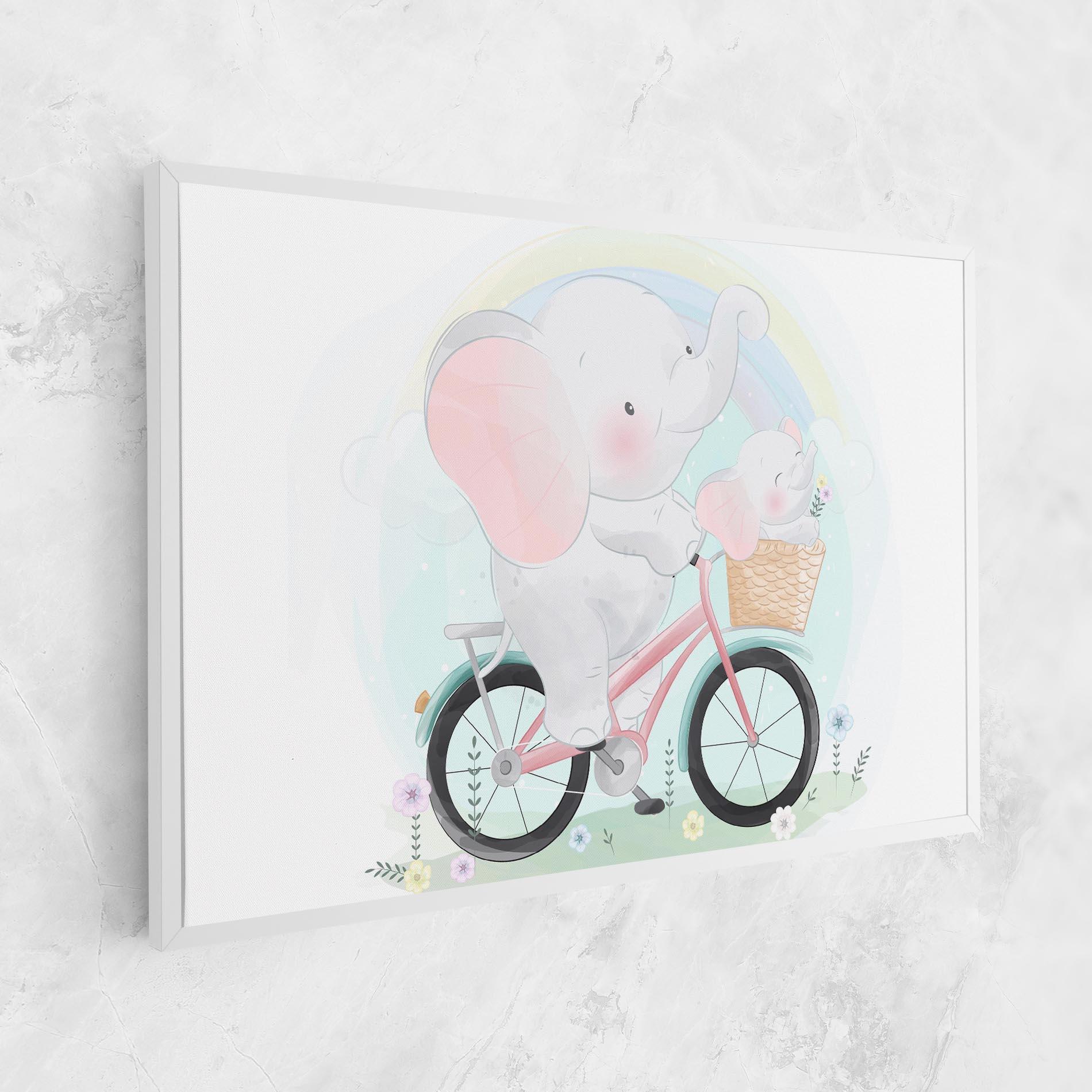 Картина на платно Elephant Bike mockup 1