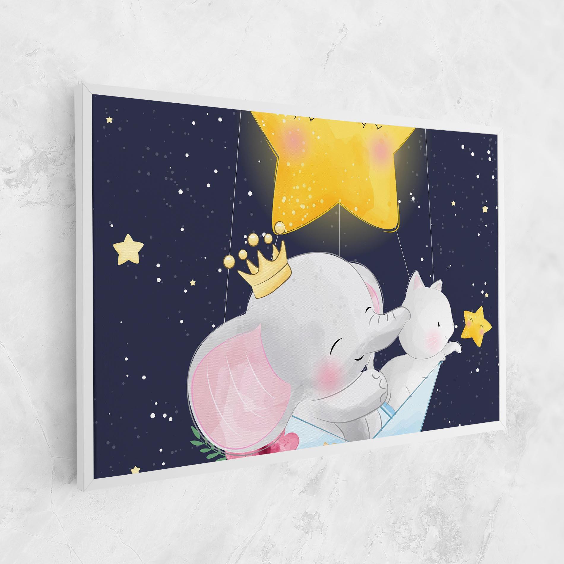 Картина на платно Elephant Cat mockup 1