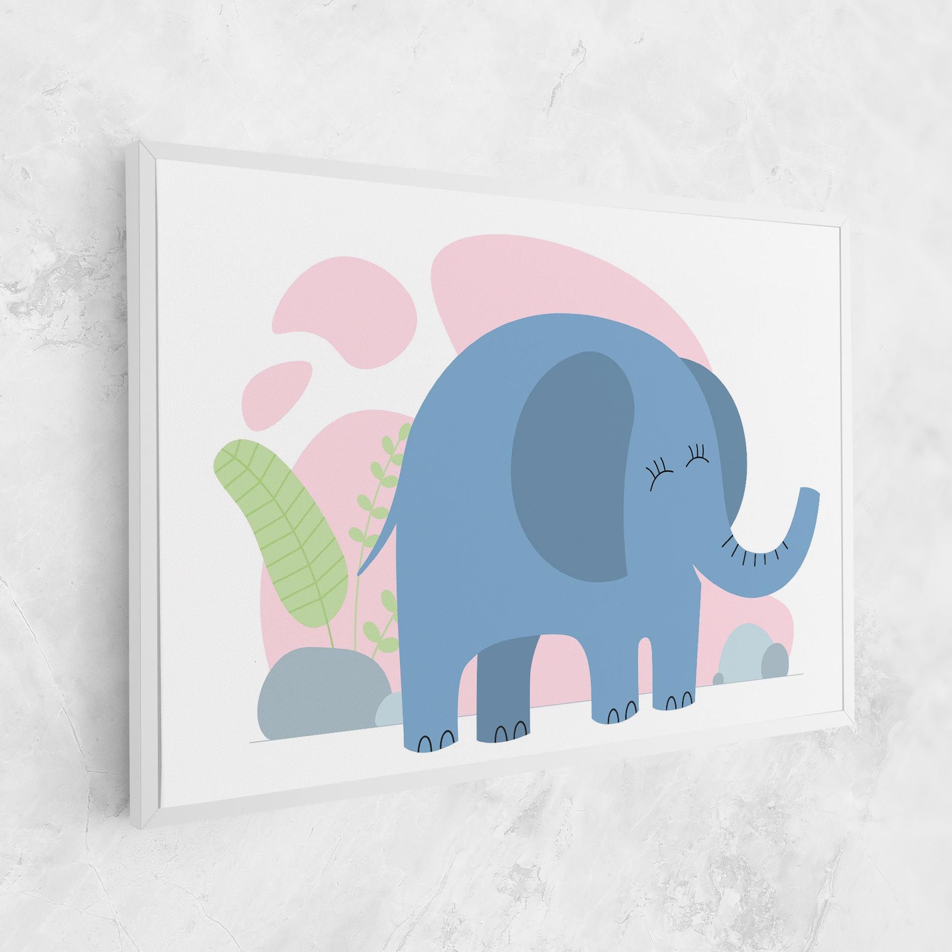 Leaf Cute Elephant mockup 1