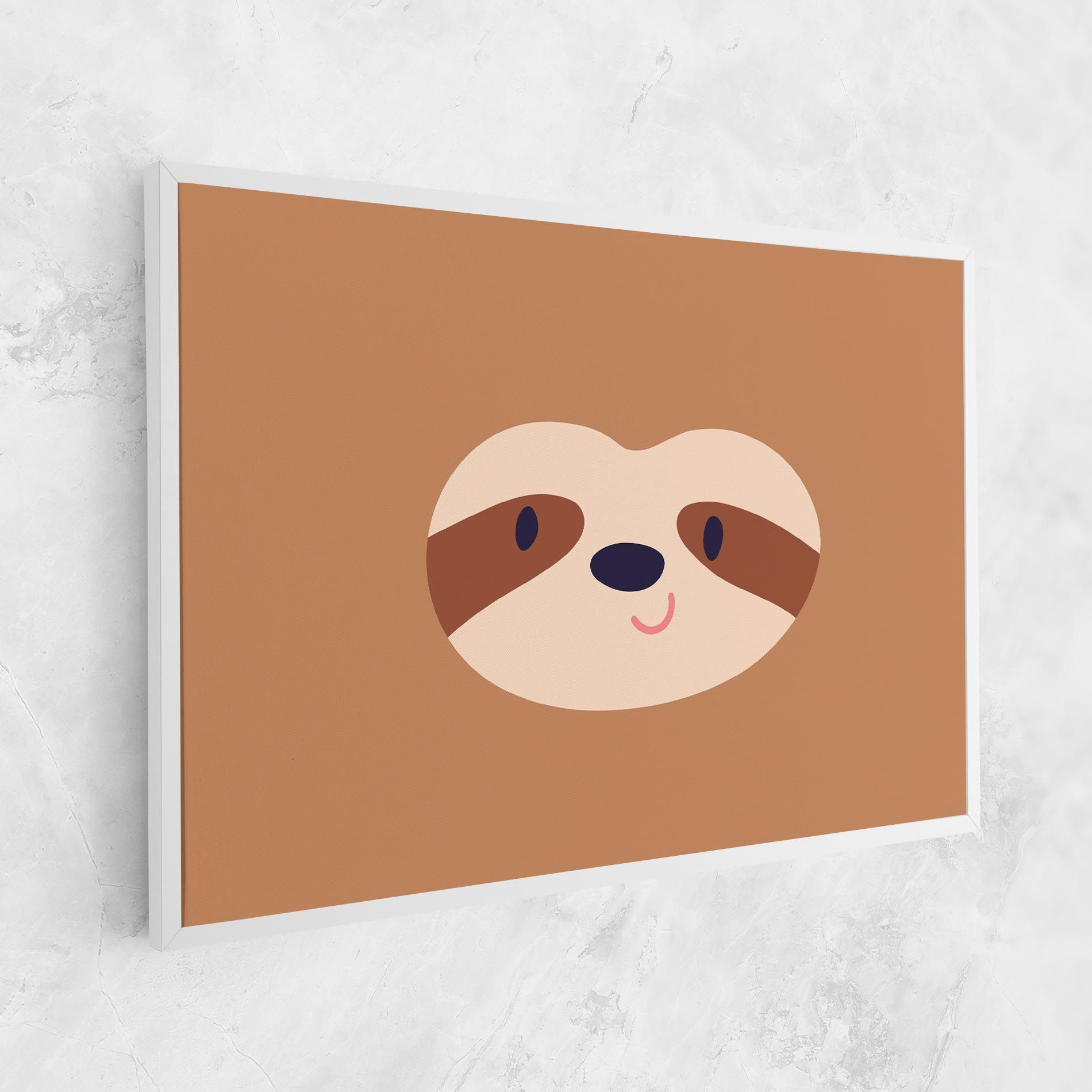 Sloth Face Portrait mockup 1