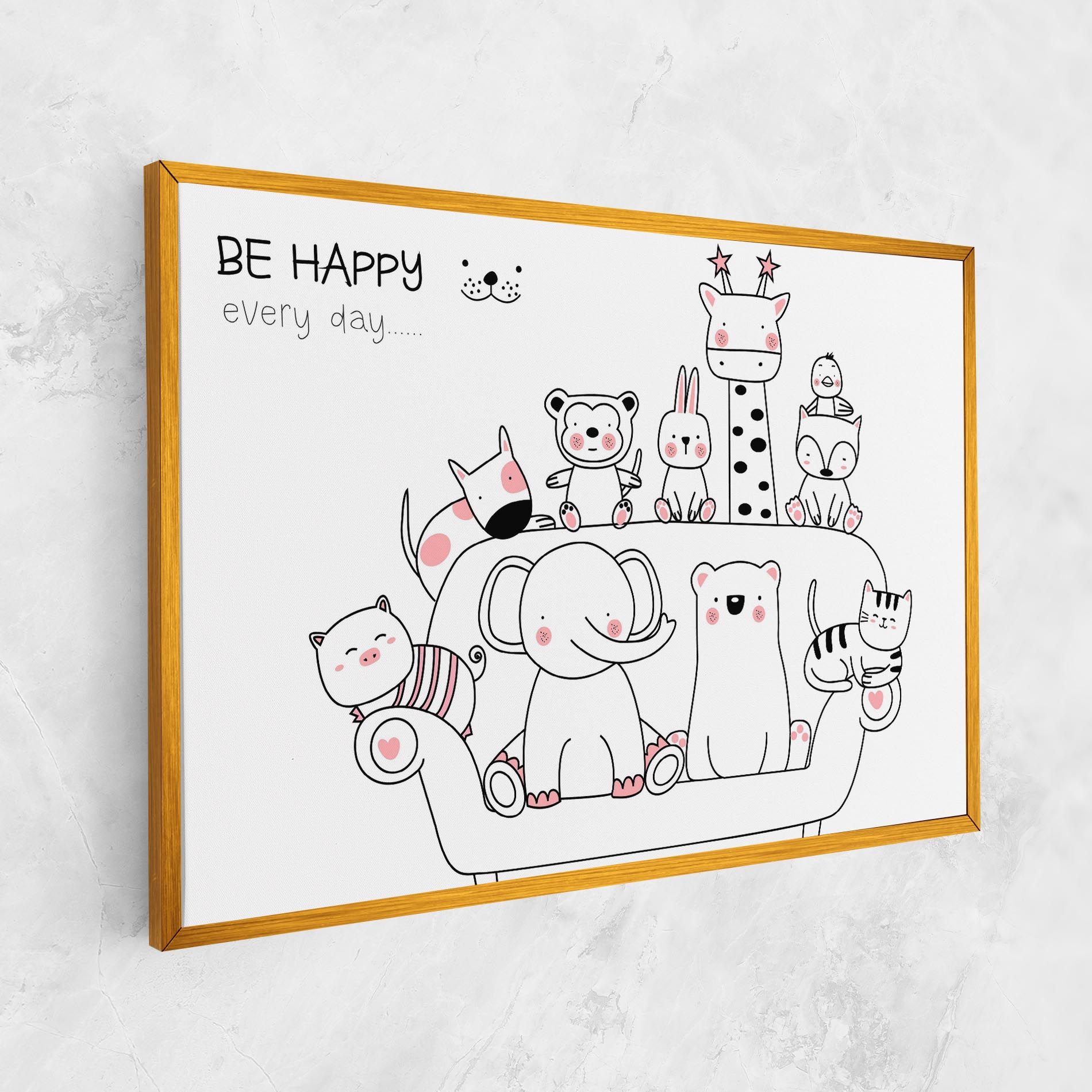 Be Happy Animals mockup 1
