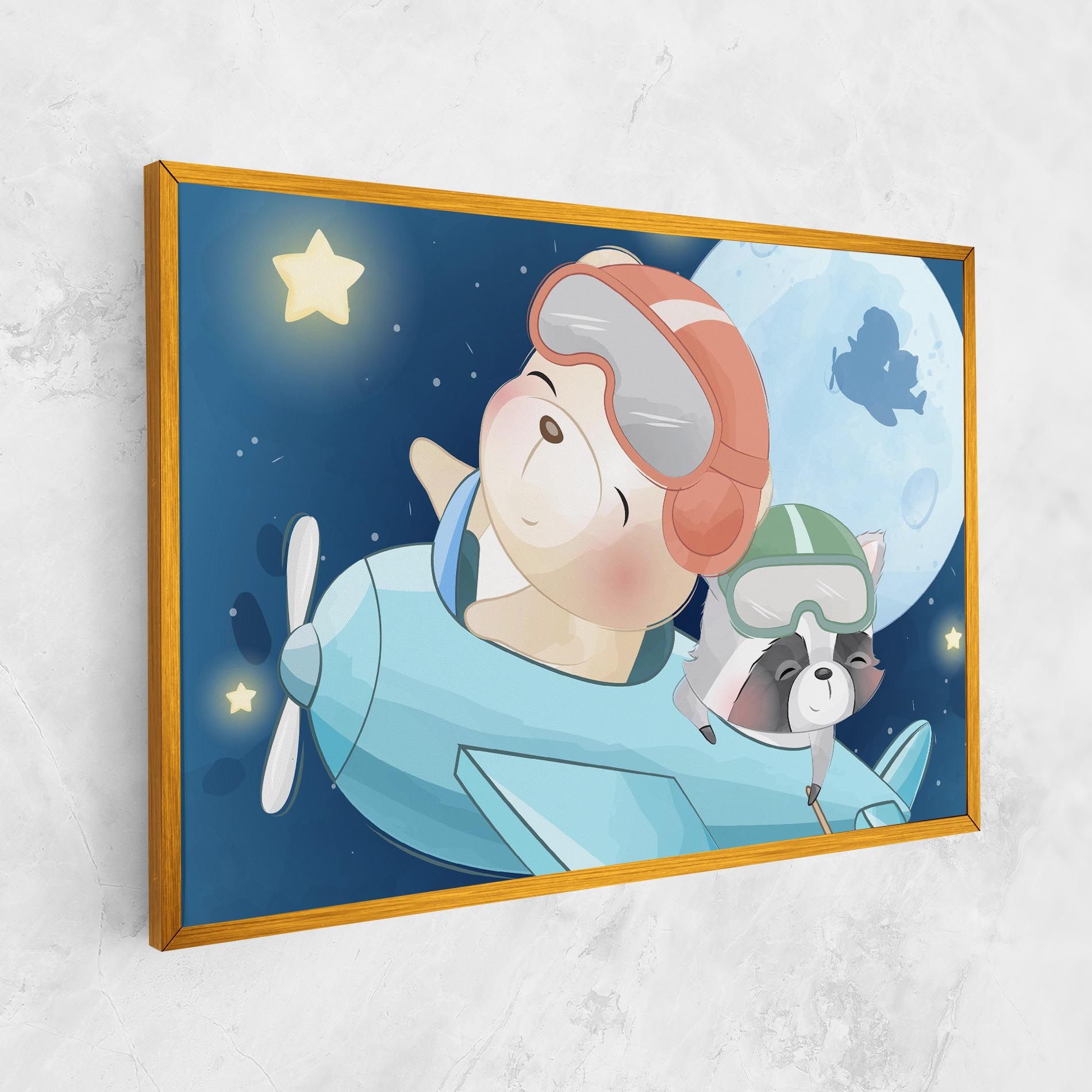 Bear Flying Star mockup 1