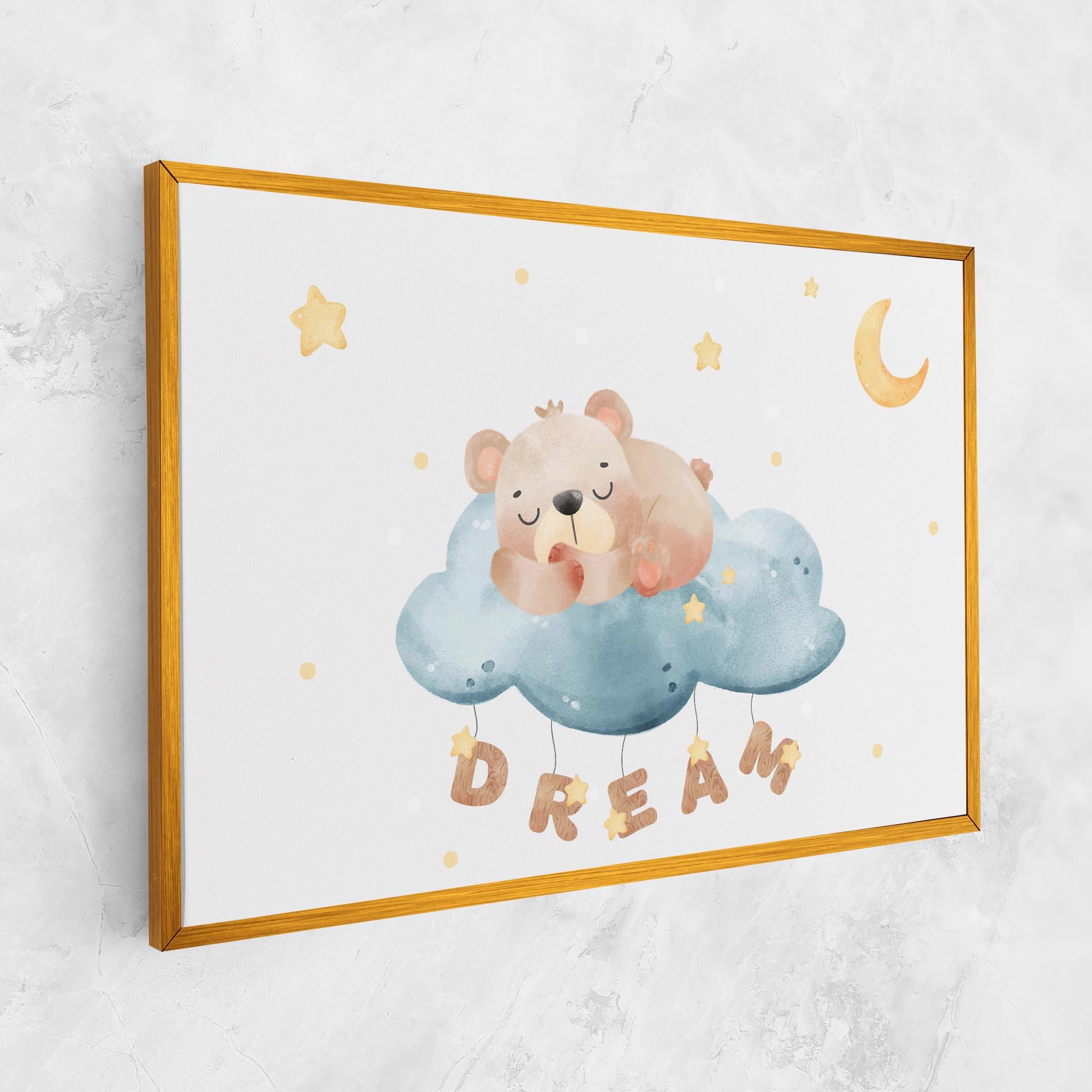 Картина на платно Dream Sleepy Bear mockup 1