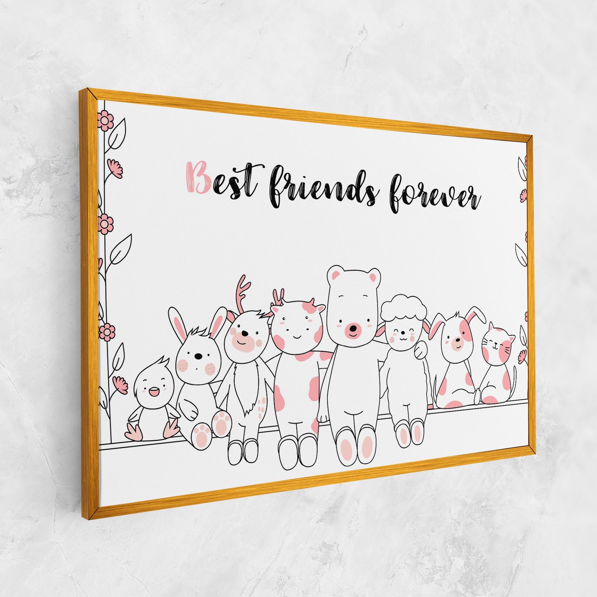 Картина на платно Friends Forever mockup 1