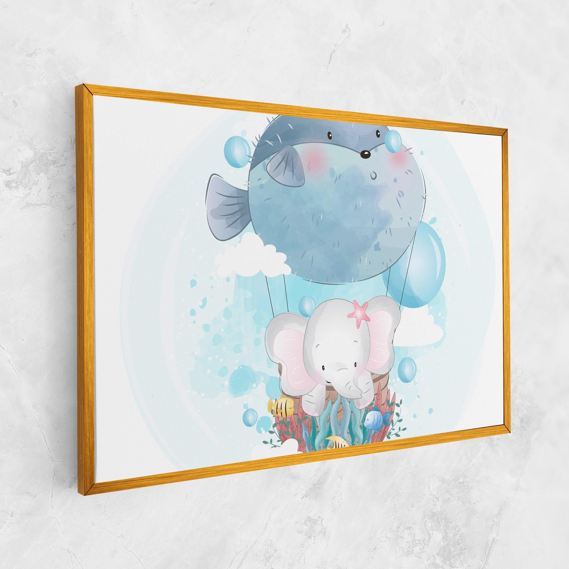 Swiming Elephant mockup 1