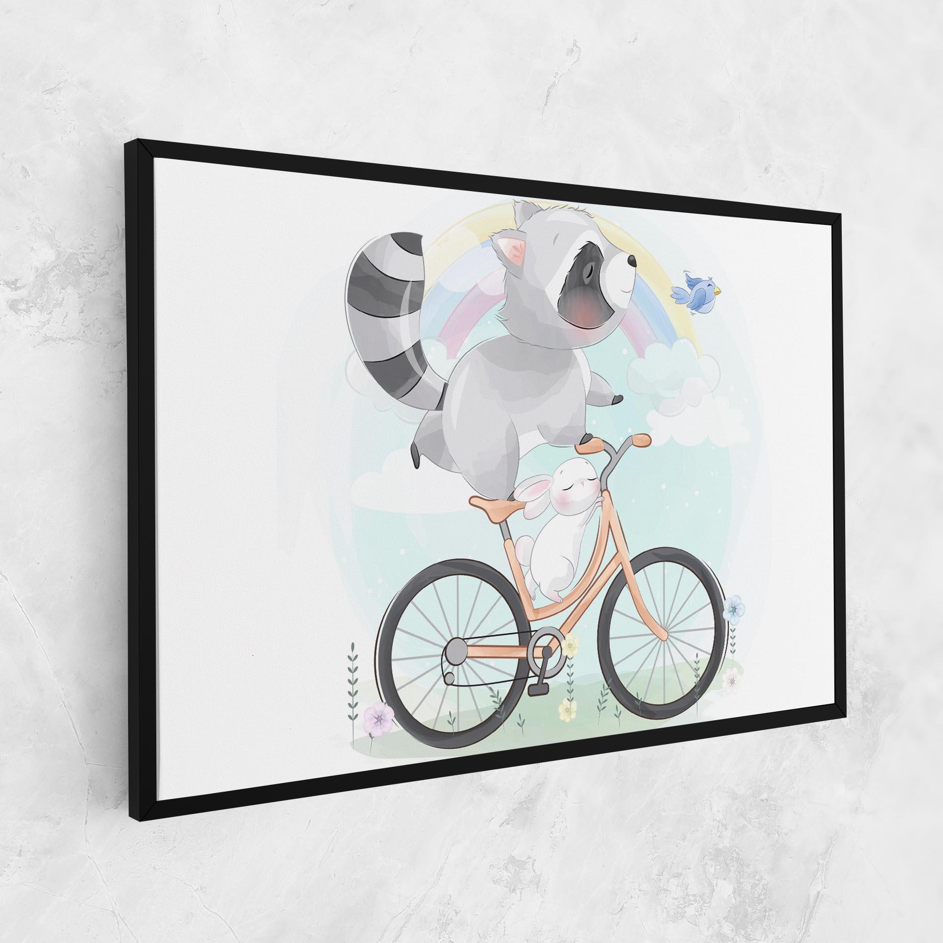 Картина на платно Bike Ride Animal mockup 1