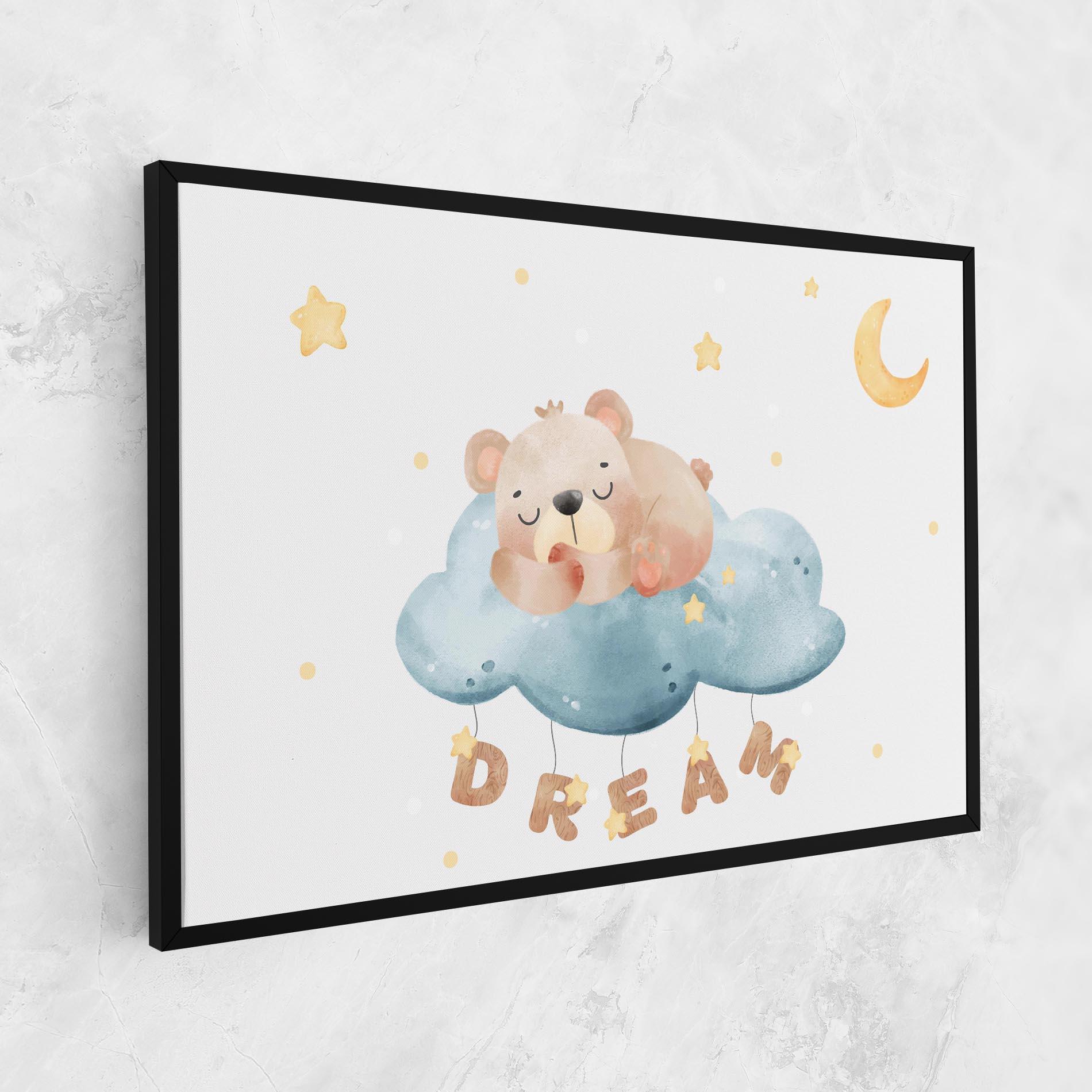 Картина на платно Dream Sleepy Bear mockup 1