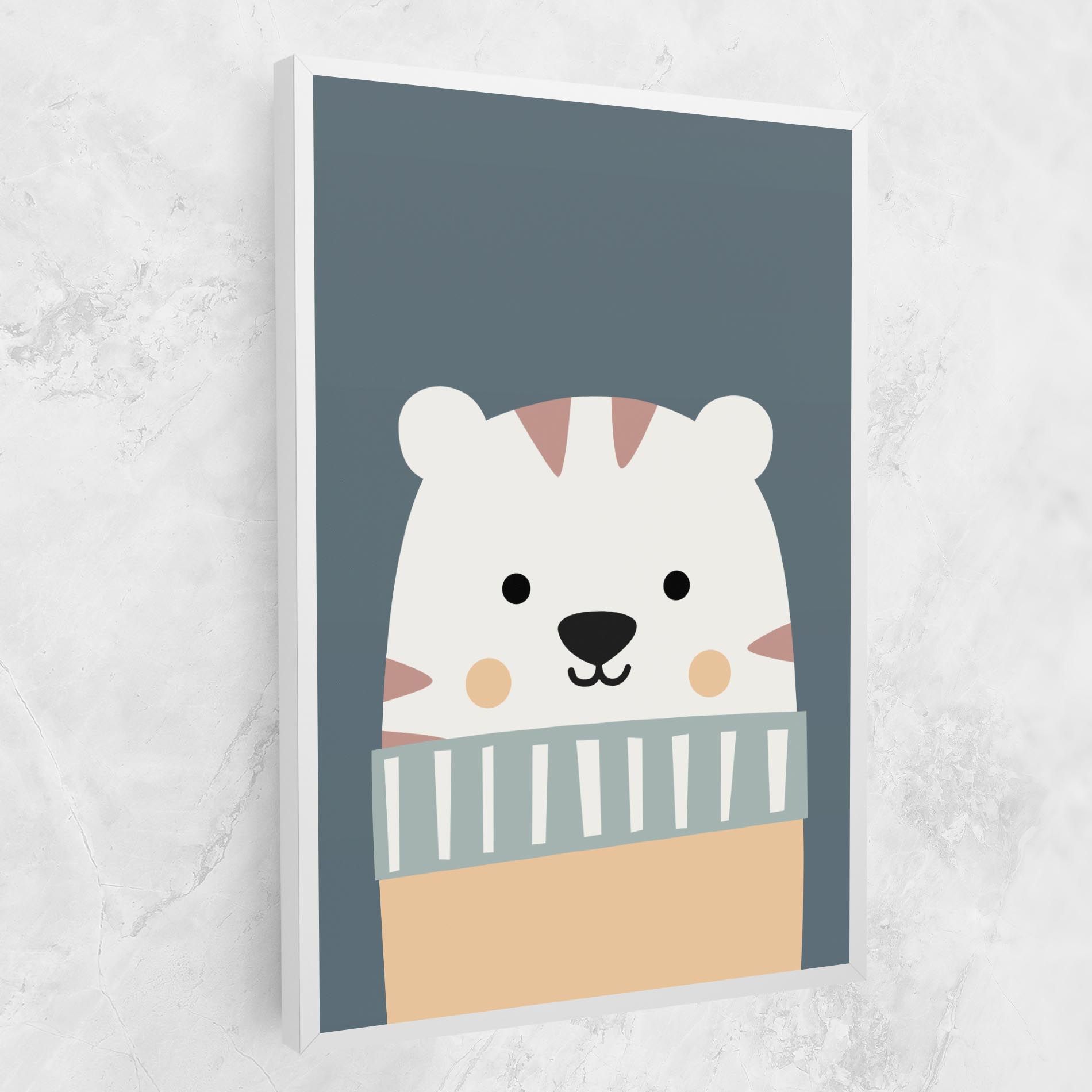 Cute White Tiger mockup 1
