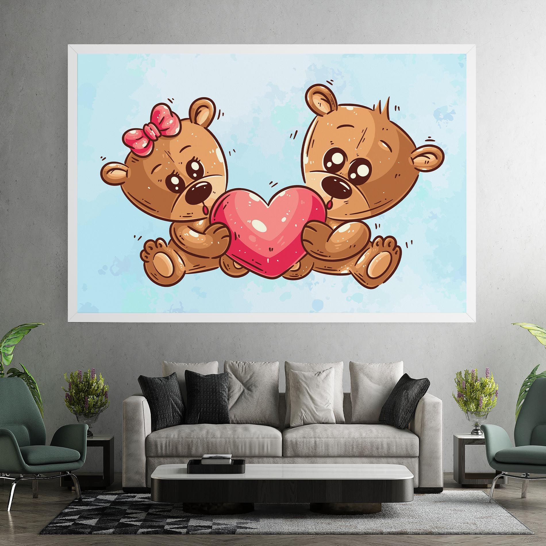 Bear Holding Heart mockup 7
