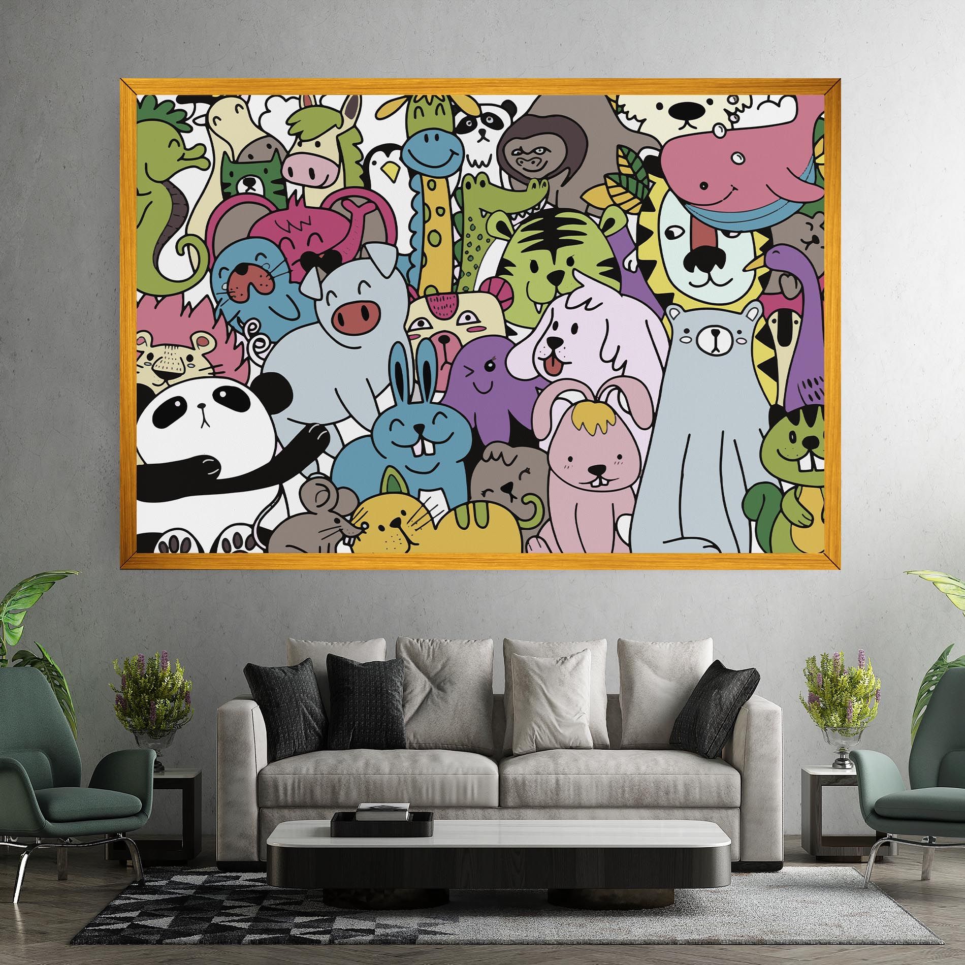 Animals Cartoon mockup 7