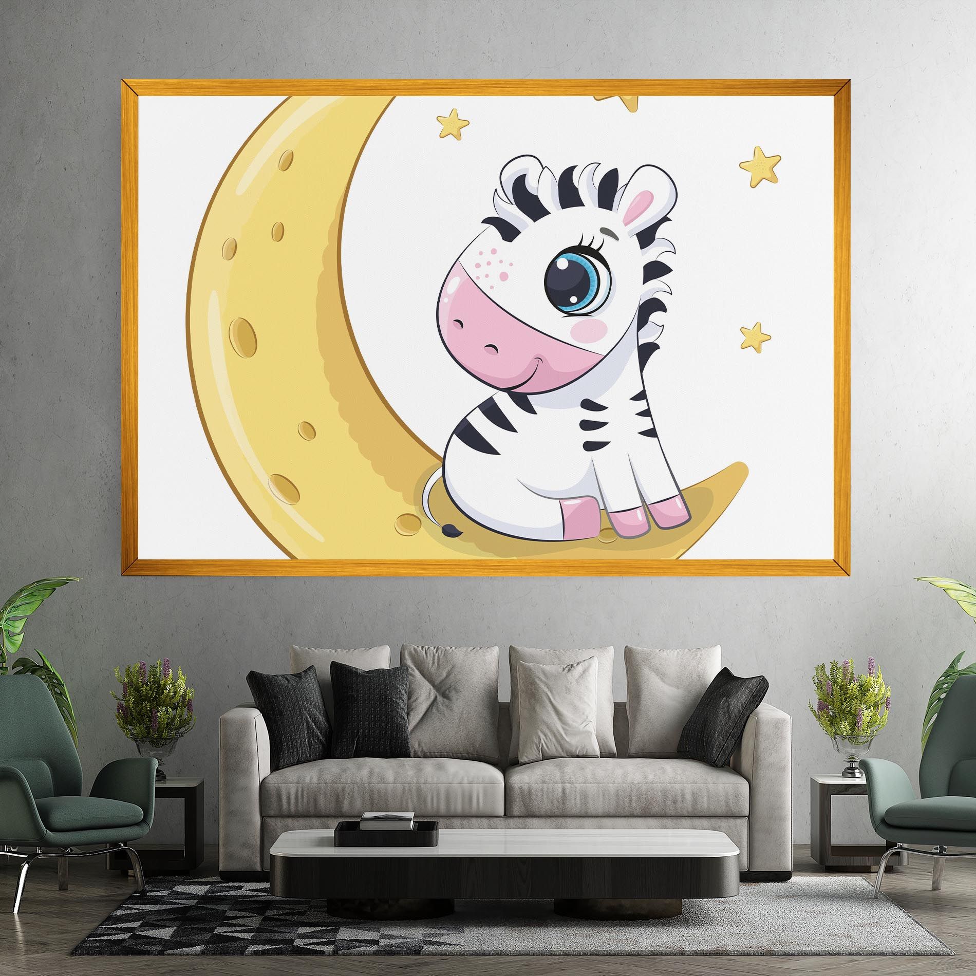 Cute Zebra Moon mockup 7