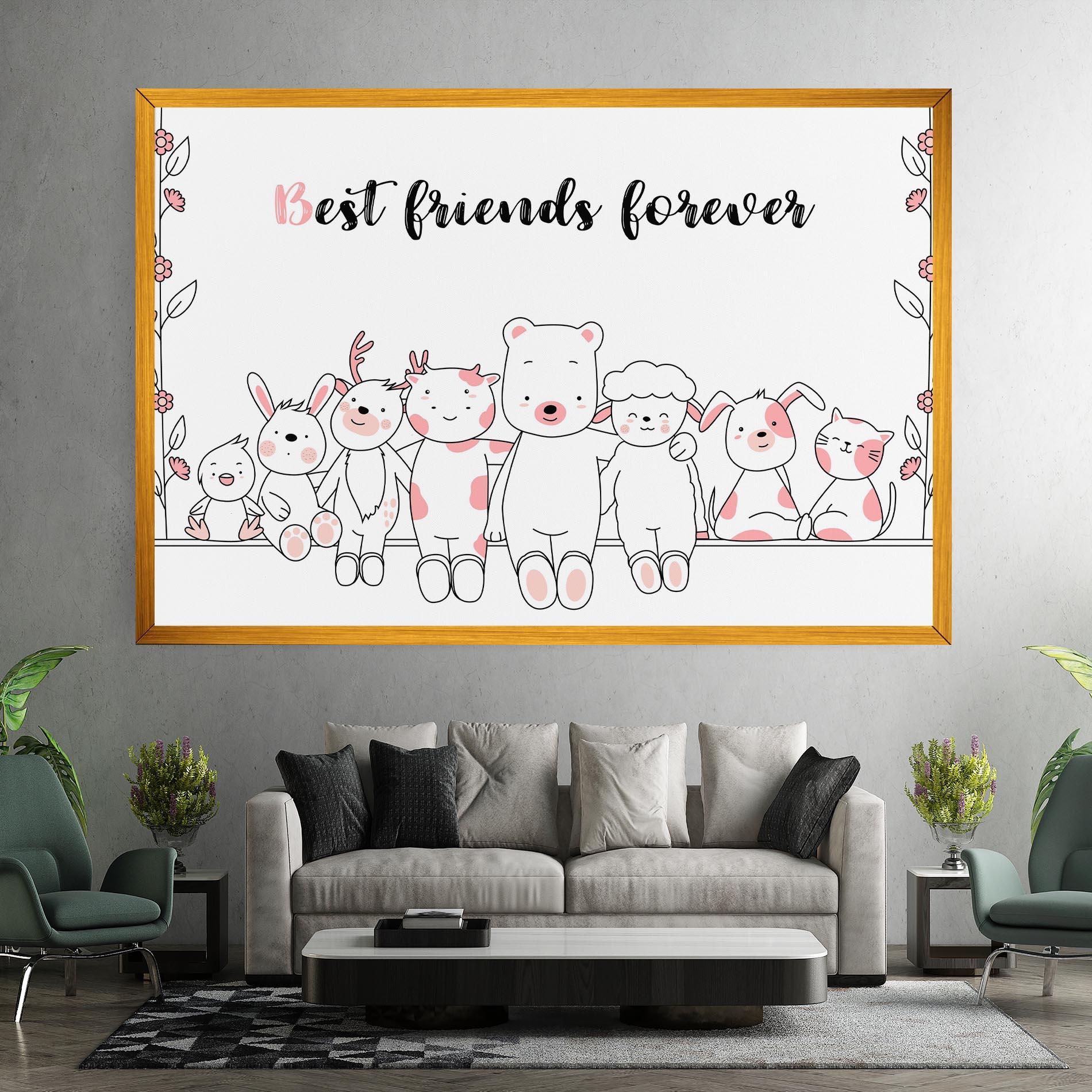 Картина на платно Friends Forever mockup 7